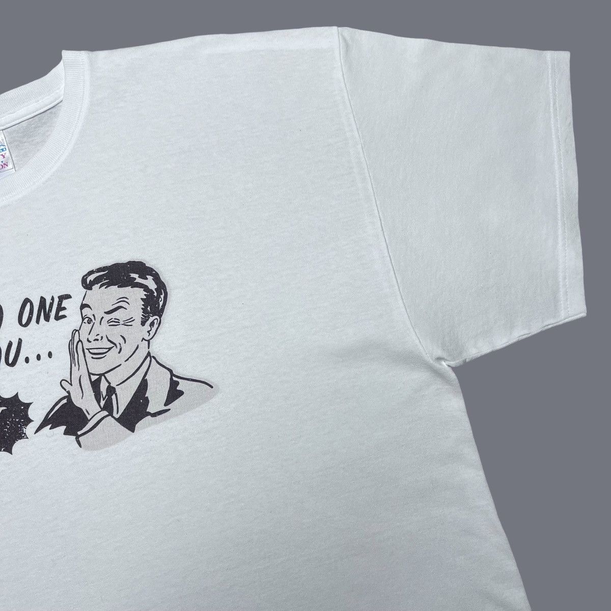 Vintage Vintage 90s Pssst No One Likes You Pass It On Funny Art Tee Size US XXL / EU 58 / 5 - 4 Thumbnail