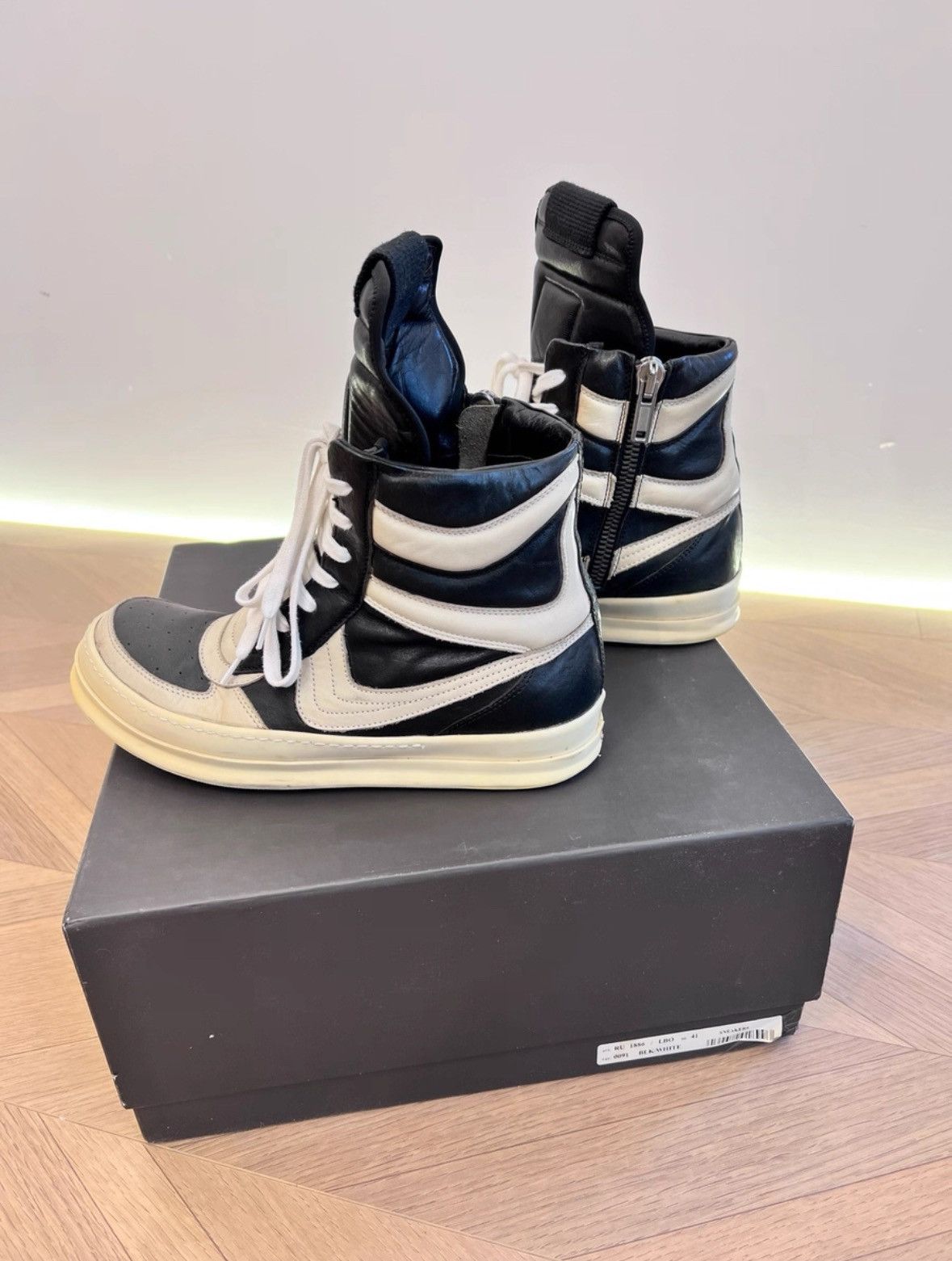 靴 Rick Owens Dunk White archive EU44 Rick Owens Dunk White archive EU44 Daft Rick Owens Dunk