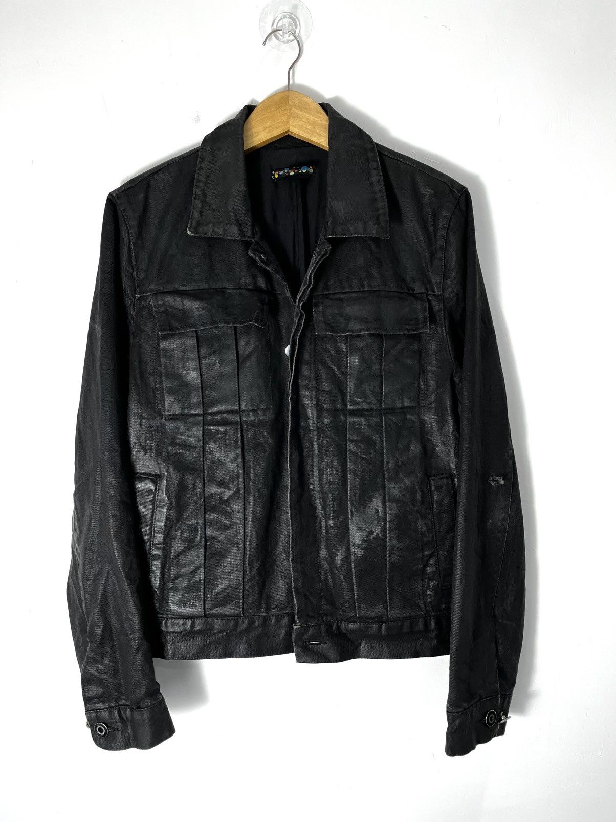 KMRii Black waxed jacket ifsx lgb style PWD Size US L / EU 52-54 / 3 - 14 Thumbnail