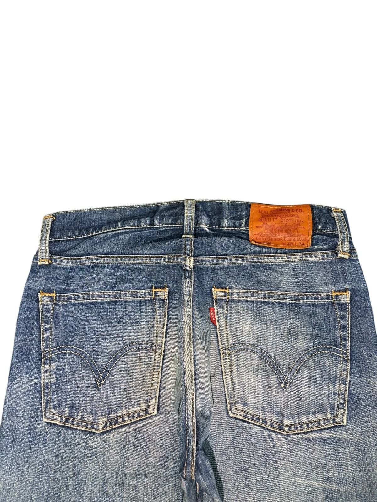 Levi's Vintage 90s Levis 502 Faded Wash Distressed Loose Jeans Size US 30 / EU 46 - 4 Thumbnail
