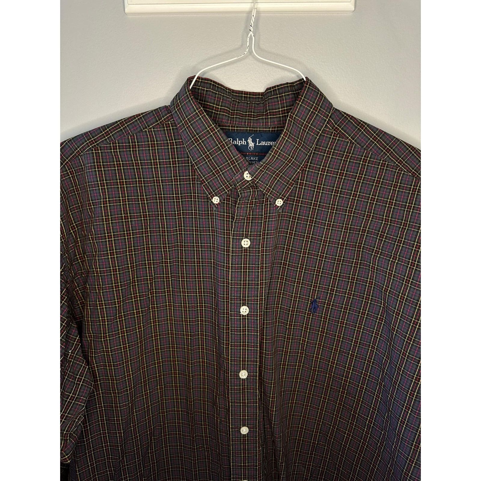 Ralph Lauren Ralph Lauren Blake Plaid Long Sleeve Button-Down Shirt XL Size US XL / EU 56 / 4 - 5 Thumbnail