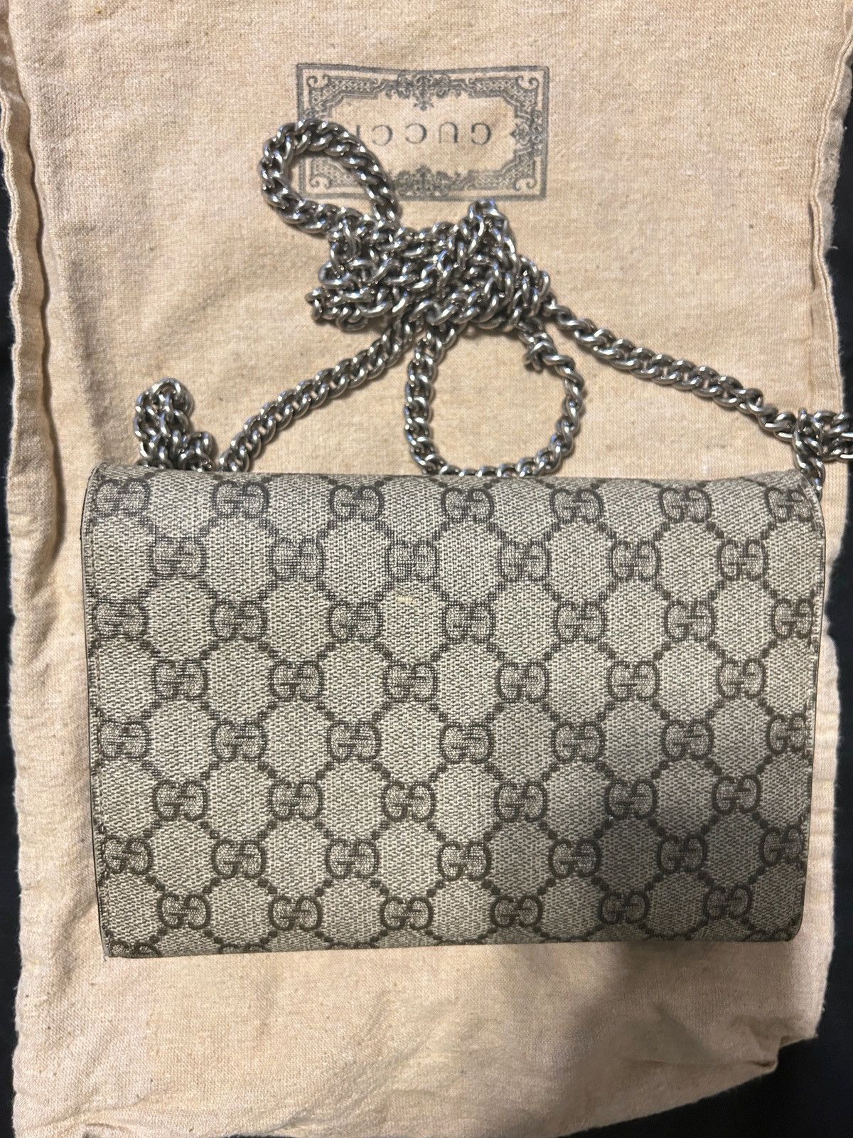 Gucci Gucci Dionysus GG Supreme Chain Wallet Size ONE SIZE - 4 Thumbnail
