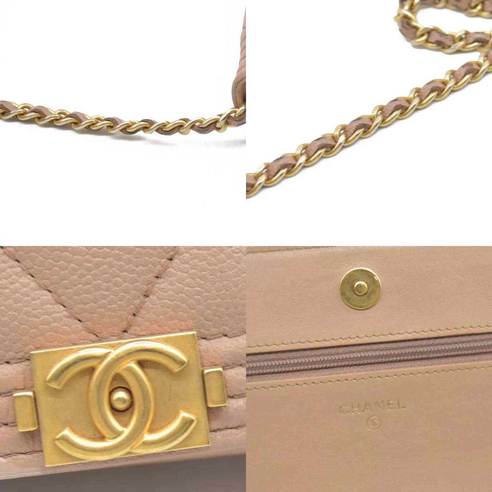 Chanel $3575 Chanel Caviar Quilted Boy Wallet On Chain WOC Dark Size ONE SIZE - 4 Thumbnail