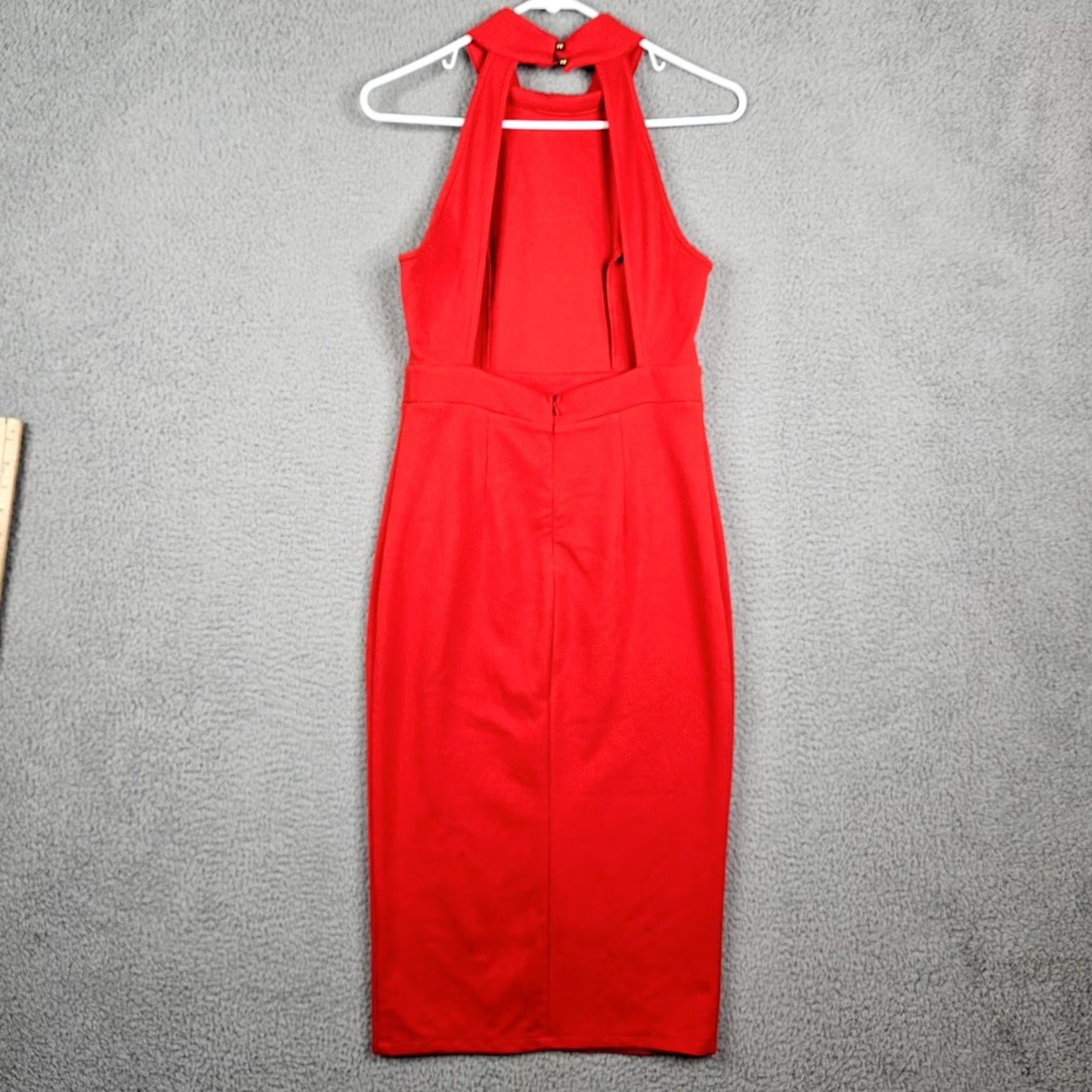 Lulus Lulus Women's Red Midi Dress L Size L / US 10 / IT 46 - 3 Thumbnail