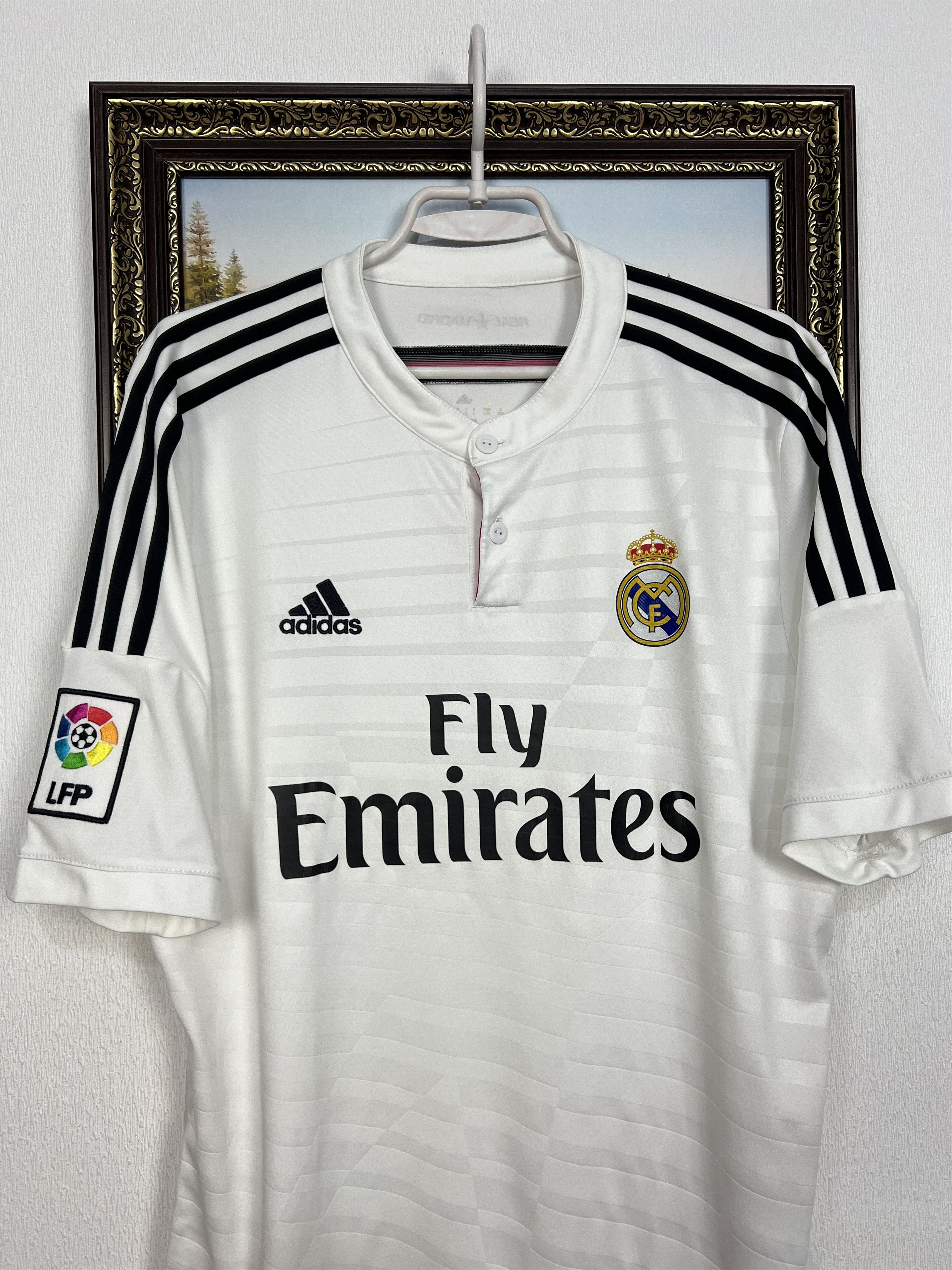 Adidas Real Madrid Home football shirt 2014 Soccer Jersey Trikot Size US L / EU 52-54 / 3 - 2 Thumbnail