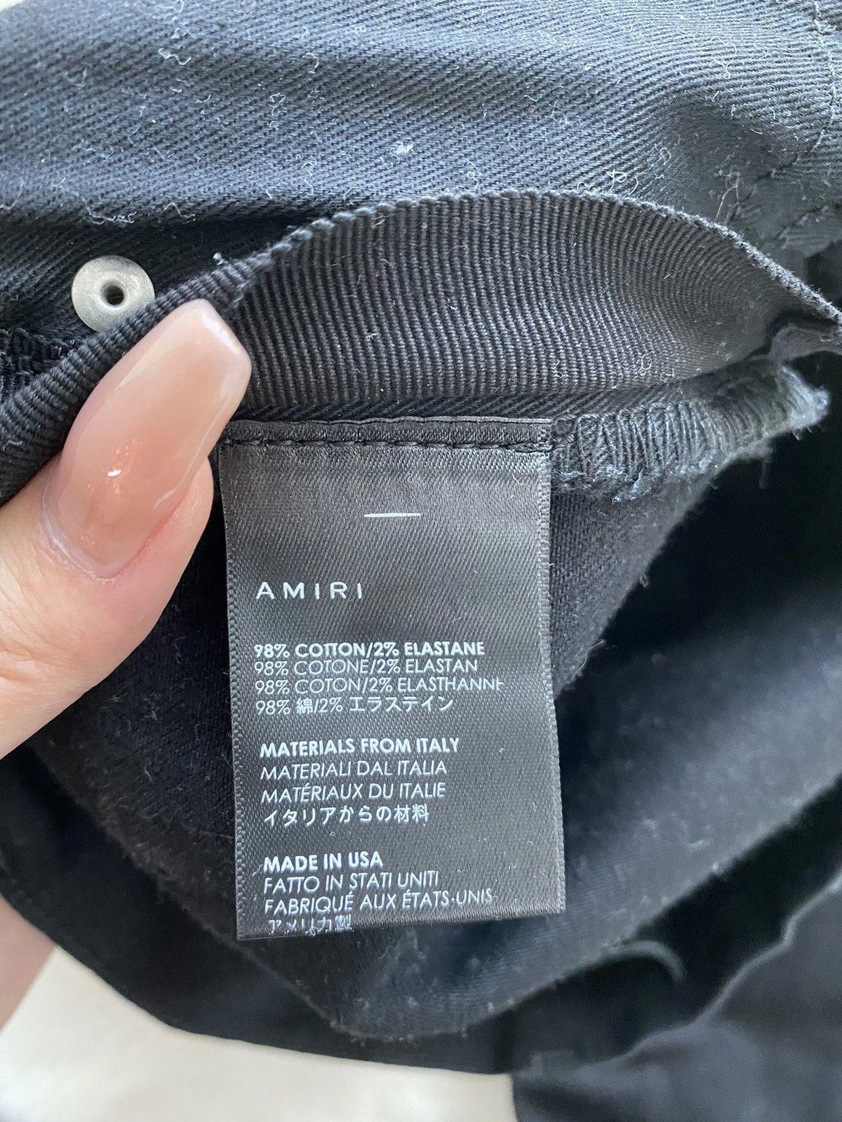 Amiri Amiri Black Track Denim Jeans Size US 32 / EU 48 - 4 Thumbnail