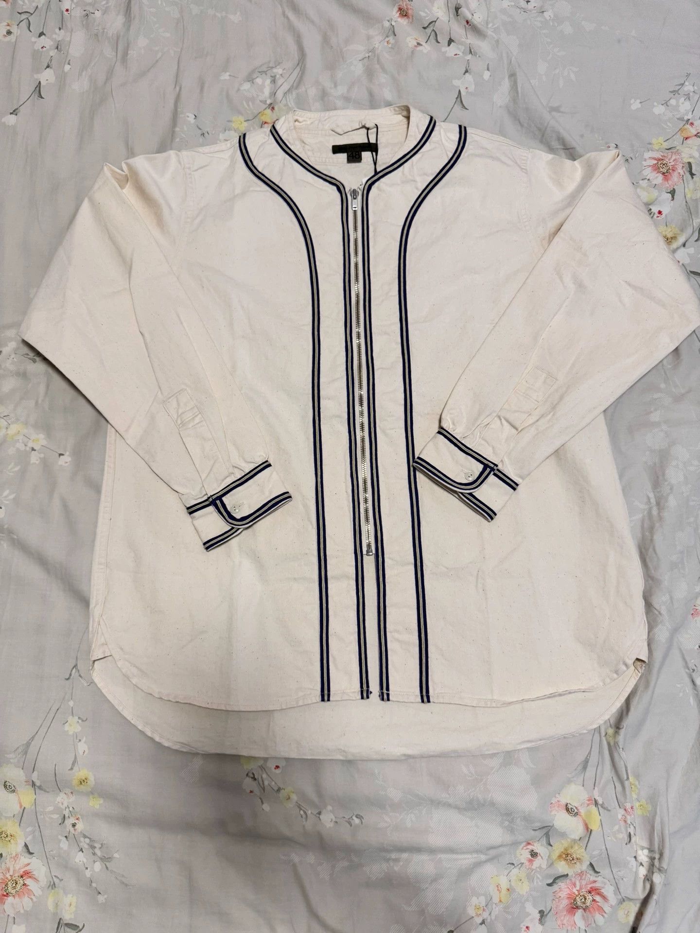 Nigel Cabourn Nigel Cabourn 24AW Zip Henley Jacket Cream M Size US M / EU 48-50 / 2 - 1 Thumbnail