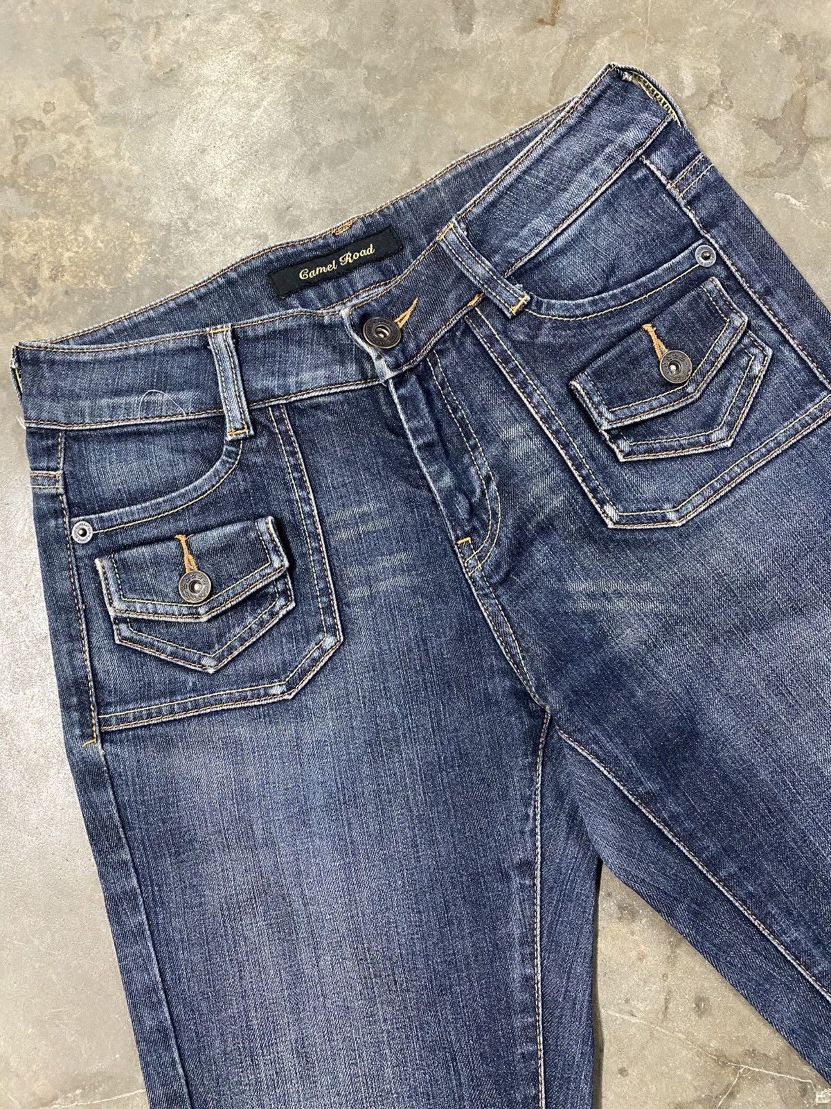 Hysteric Glamour × Japanese Brand × Tornado Mart Flare Jeans Japanese Camel Road Flared @214 Size US 28 / EU 44 - 8 Thumbnail