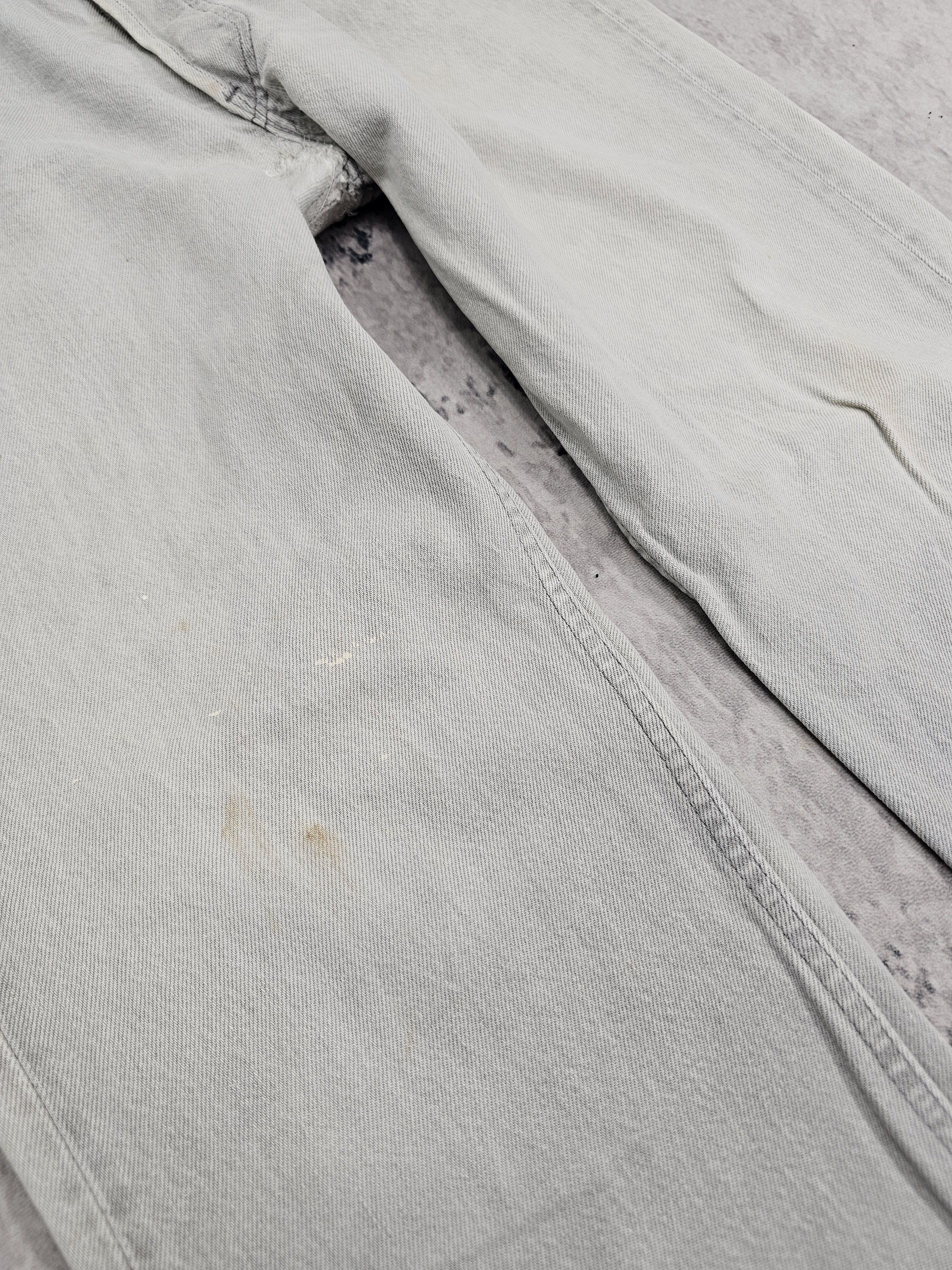Levi's Vintage Clothing Vtg 90's LEVIS 501 Light Gray Stain Jeans Made In USA L0587 Size US 34 / EU 50 - 5 Thumbnail