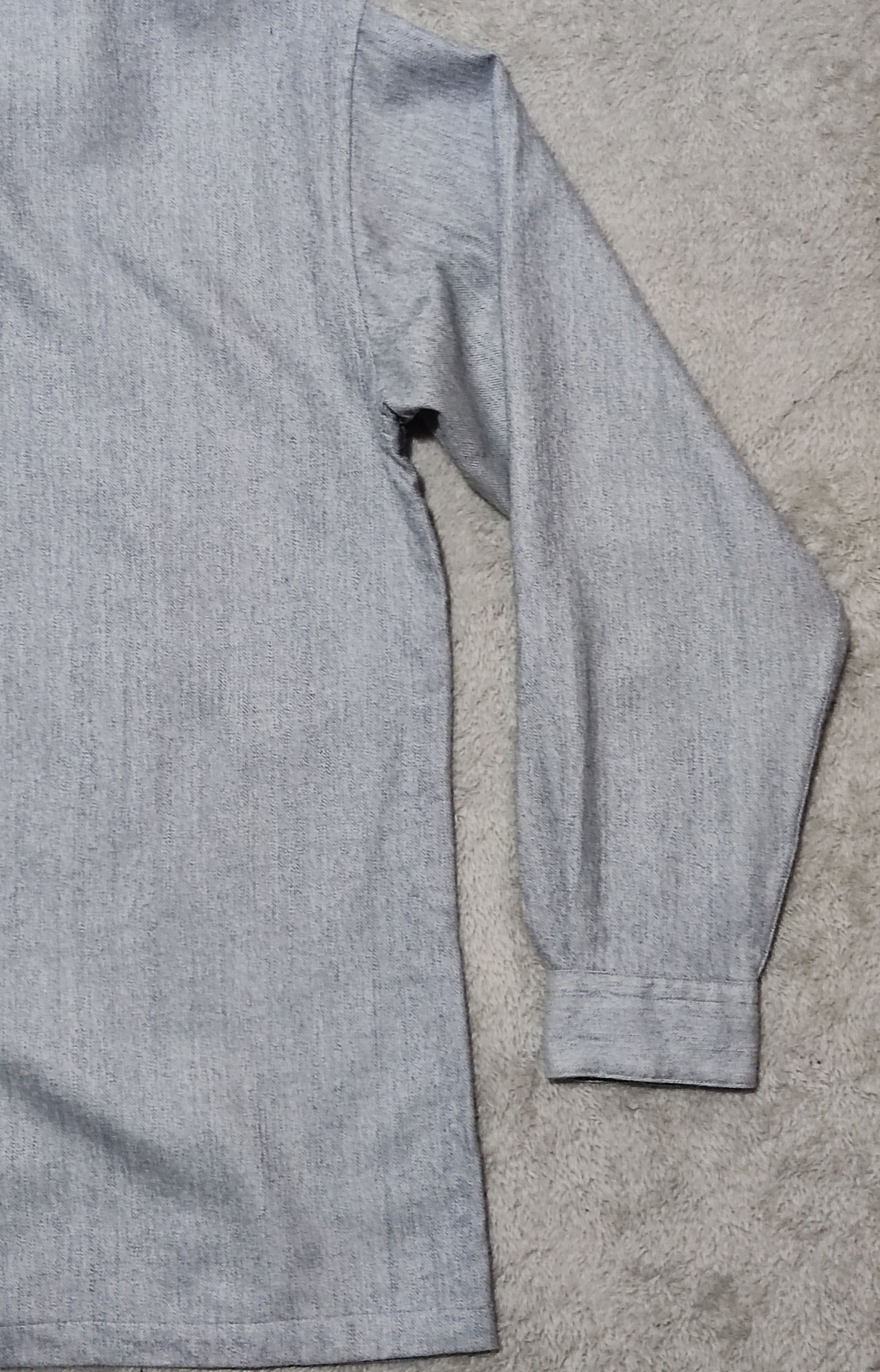 Pierre Balmain Pierre Balmain Leather Belt- Wool/Slik Button Up Gray Shirt Size 46 - 12 Thumbnail
