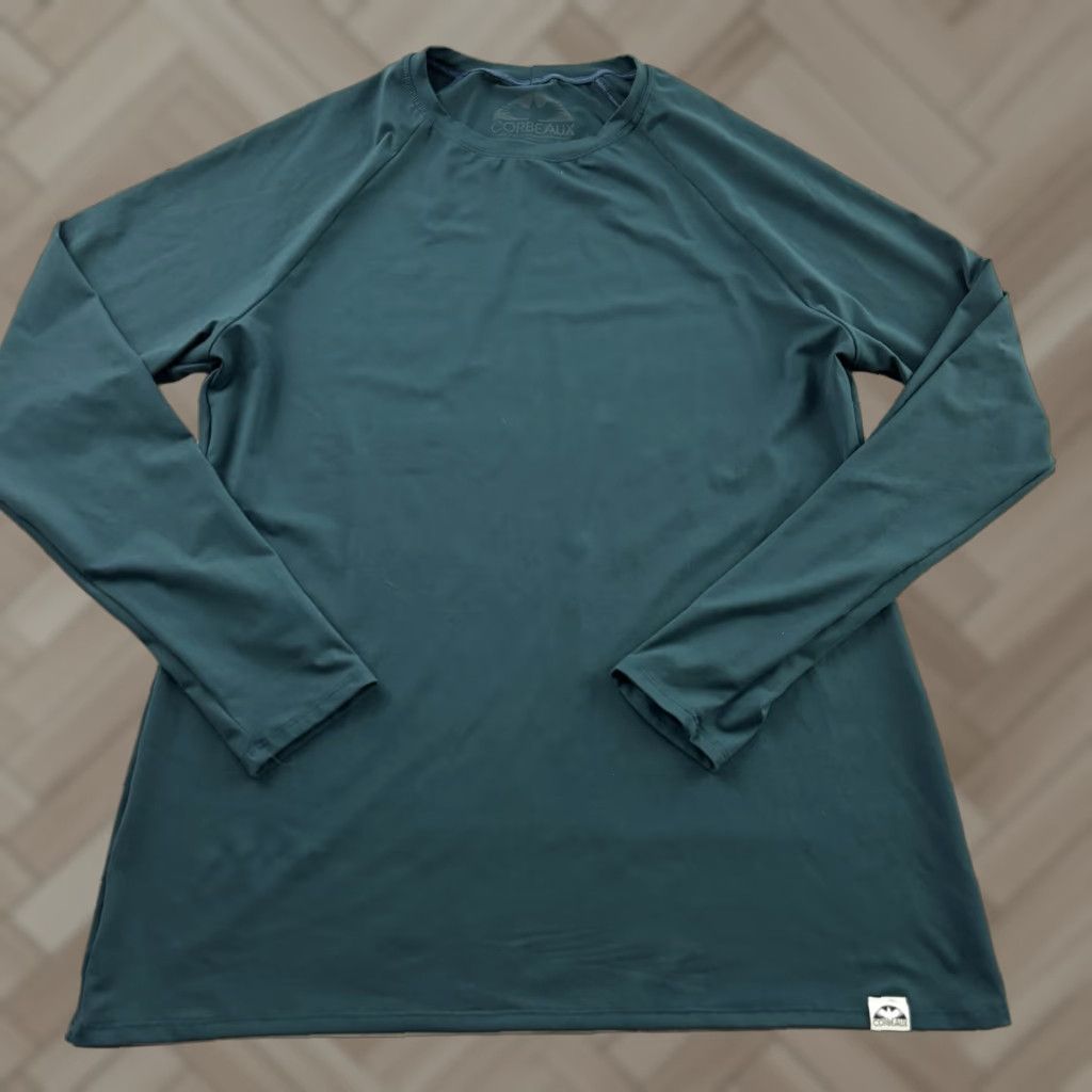 Vintage Corbeaux Long Sleeve Shirt Women XL Green USA Shirt Womens XL Green USA Size XL / US 12-14 / IT 48-50 - 1 Thumbnail