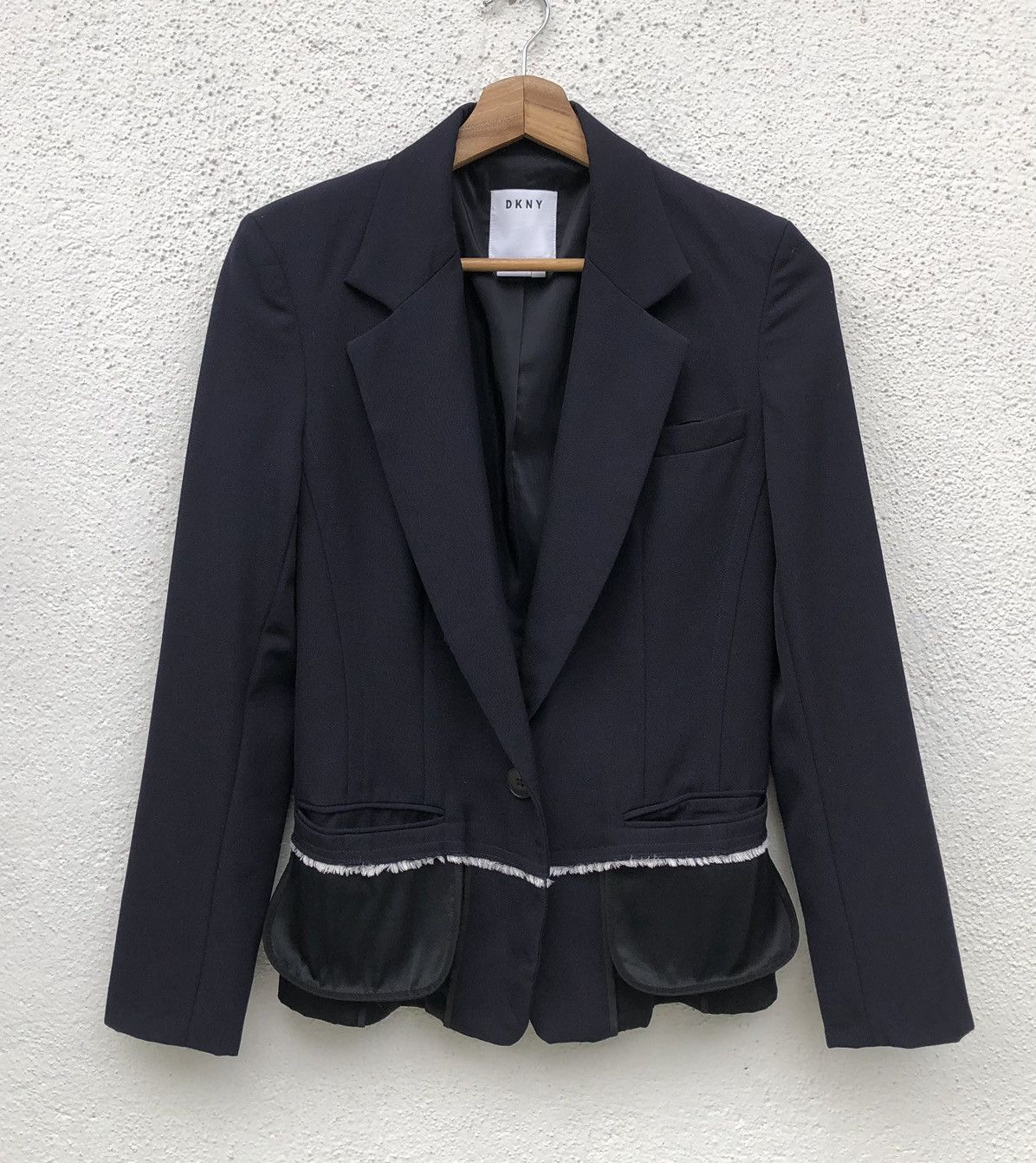 DKNY Black Layered Blazer