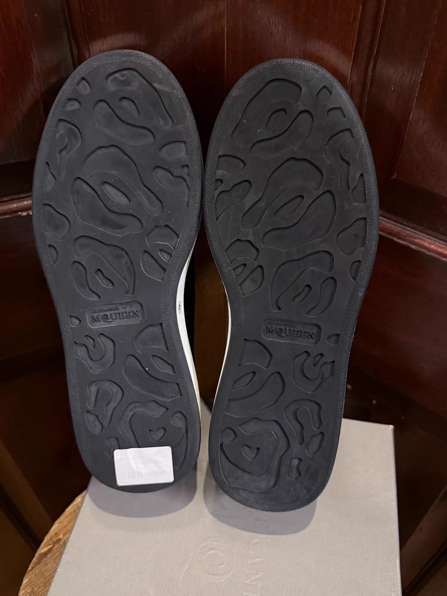 Alexander McQueen Alexander McQueen men’s black slip‑on sneakers with Ｑ25 Size US 8.5 / EU 41-42 - 2 Thumbnail