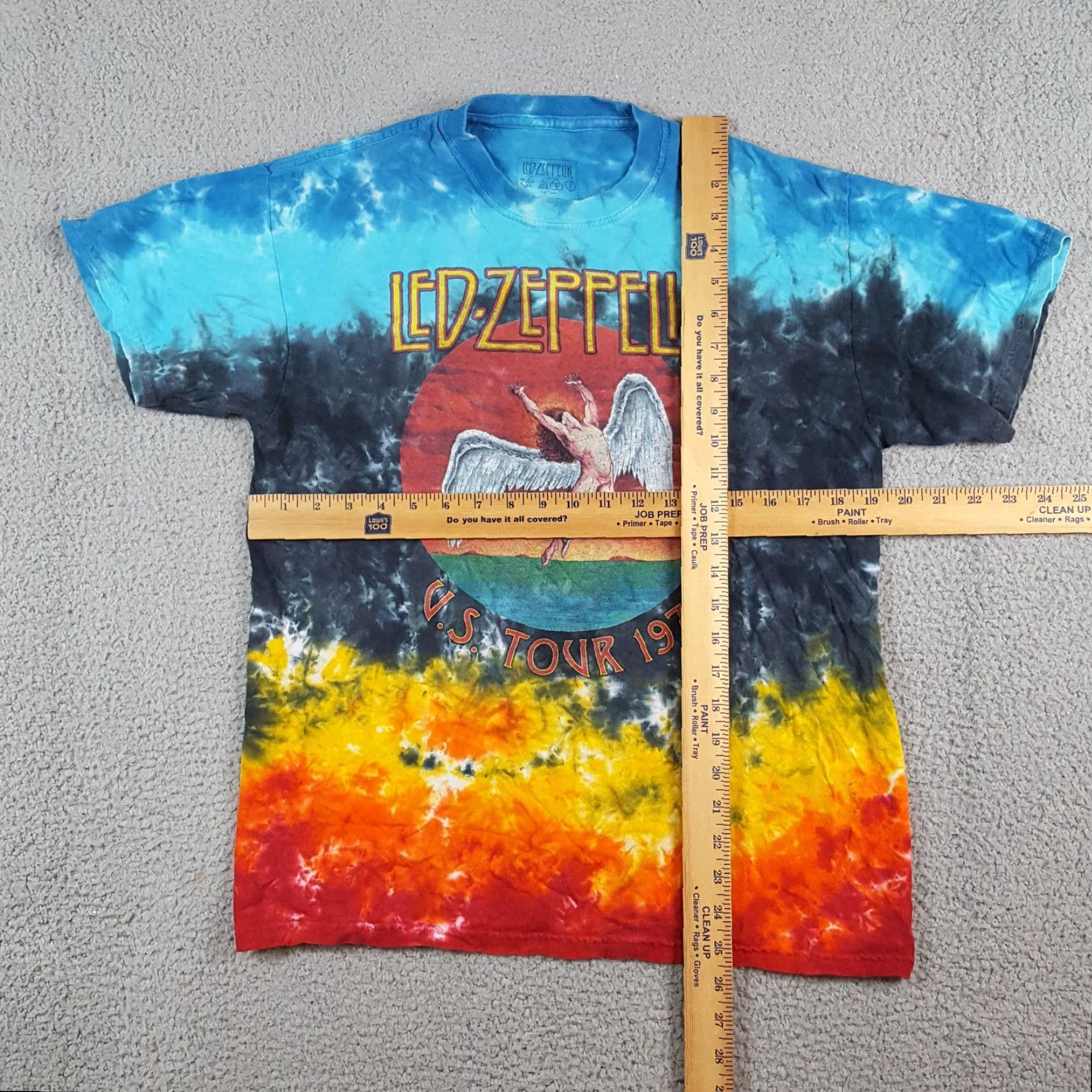 Etro VINTAGE Tie-Dye Led Zeppelin US Tour Men's Size M Retro Band Rock Graphic T Shirt Size US M / EU 48-50 / 2 - 6 Thumbnail
