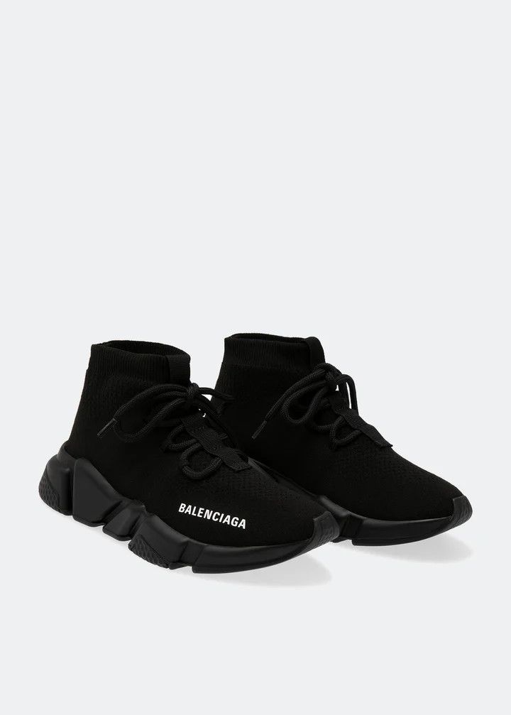 Balenciaga o1la1rc1a1225 Speed Lace-Up Sneakers in Black Size US 6 / IT 36 - 2 Thumbnail