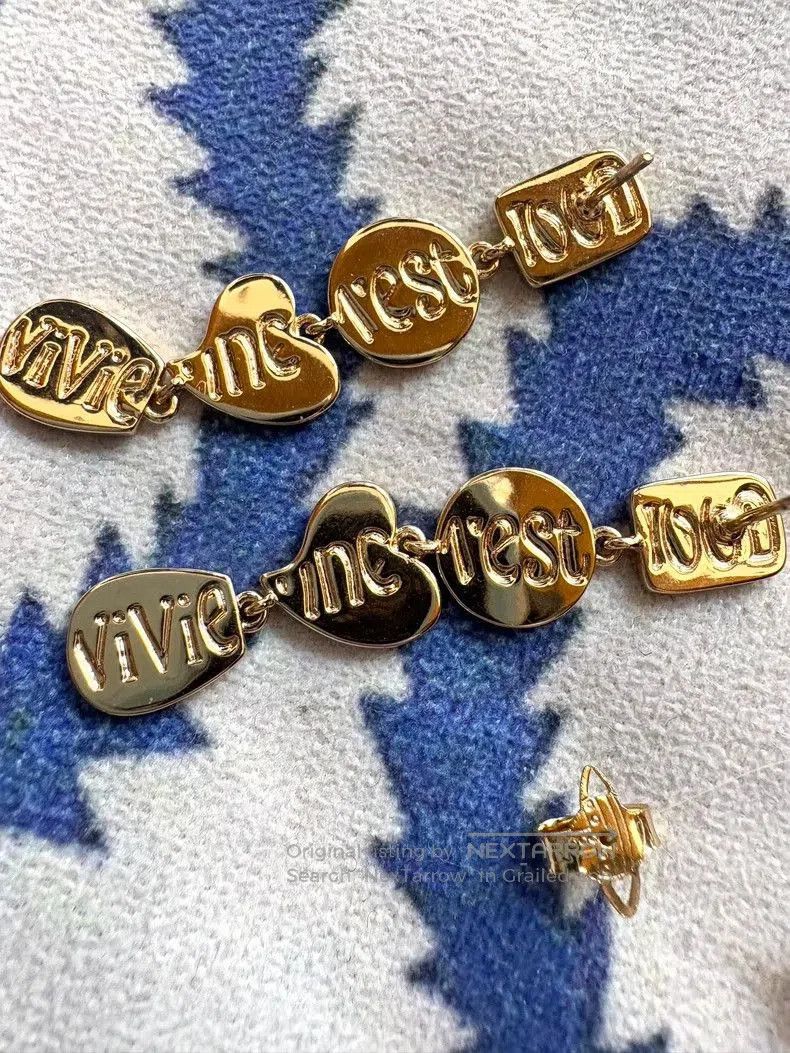 Vivienne Westwood Vivienne Westwood Gold Love Earrings. Size ONE SIZE - 4 Thumbnail