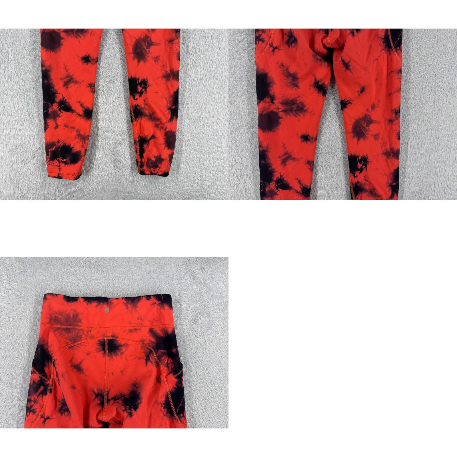 Lululemon Lululemon Pants 8 Red Black Invigorate High-Rise Tight 25" Wash Pockets Cropped Solid Womens Size 30" / US 8 / IT 44 - 9 Thumbnail