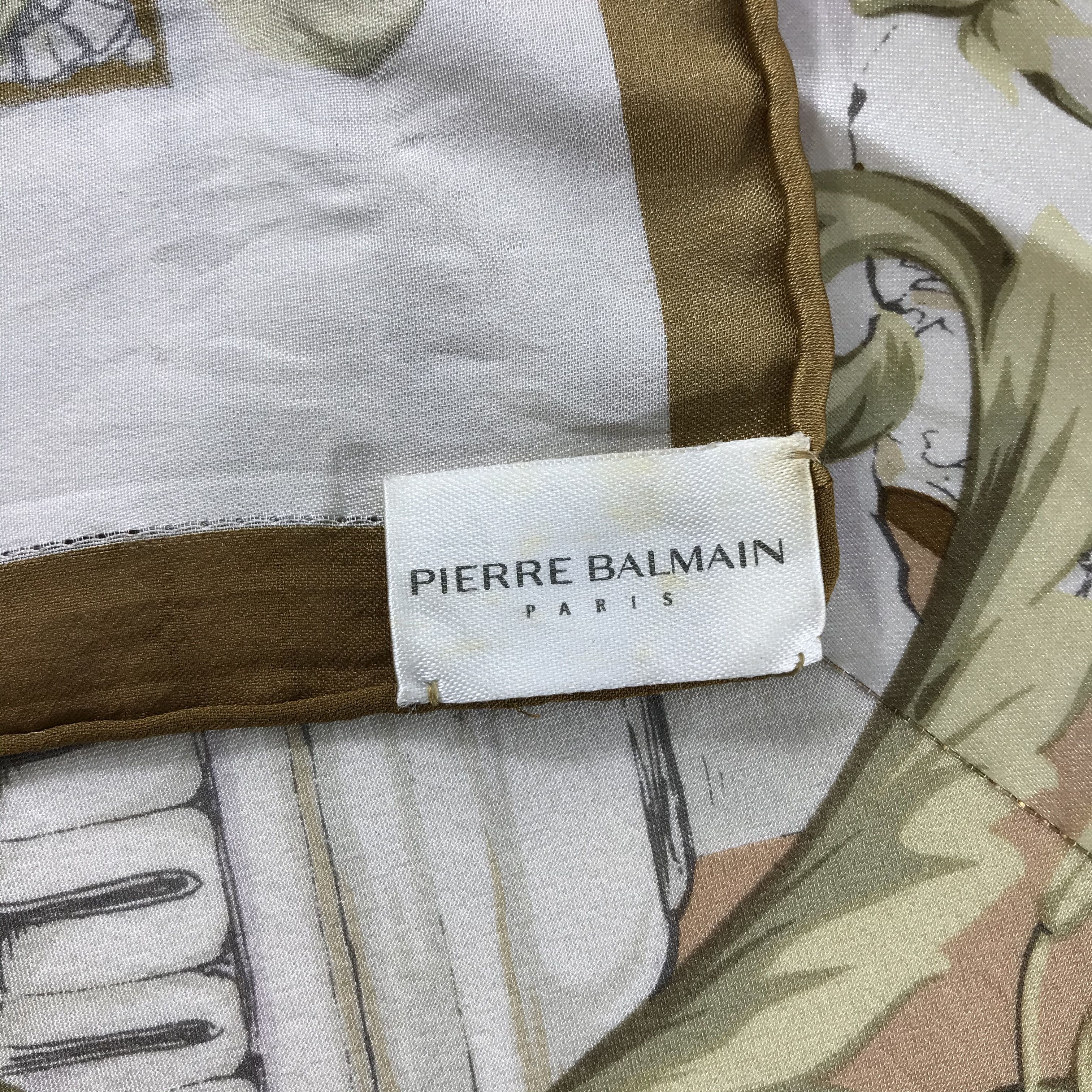 Pierre Balmain Vintage Pierre Balmain Silk Scarf Size ONE SIZE - 5 Thumbnail