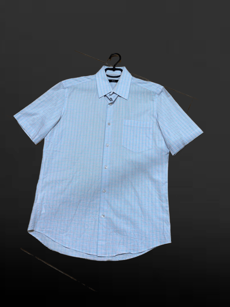 Hugo Boss BOSS Hugo Boss Shirt Mens Slim Fit Plaid Button Size US L / EU 52-54 / 3 - 1 Thumbnail