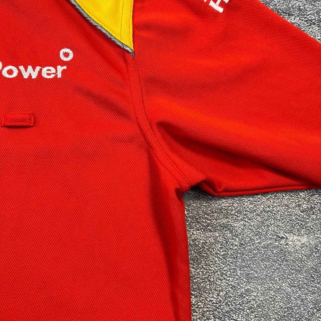 Ferrari × Vintage Vintage Shell Ferrari Red Long SLeeve Polo Shird,Size XL Size XL / US 12-14 / IT 48-50 - 8 Thumbnail