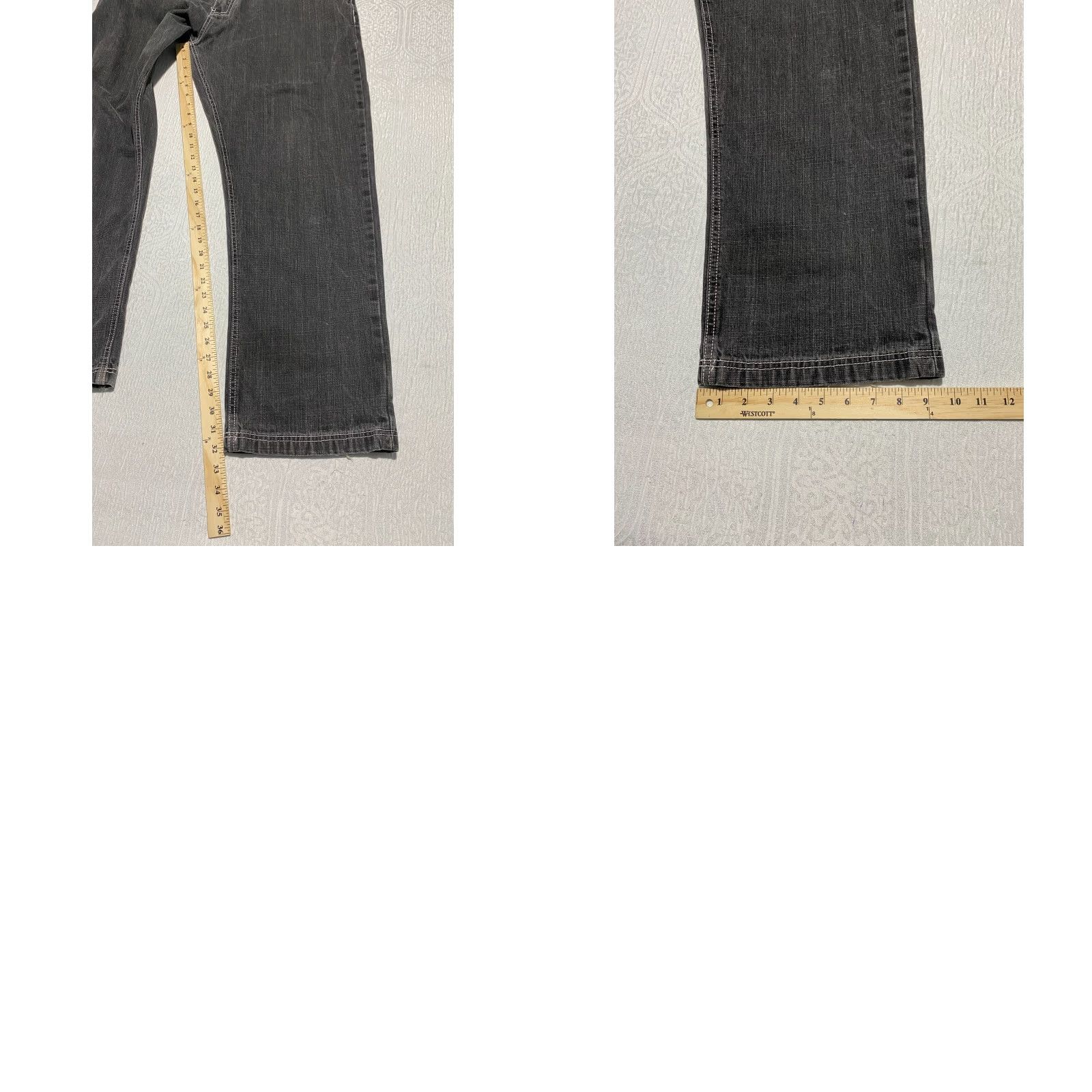 Vintage Ubug Men's Jeans Size 40×34 Black Relaxed Wide Leg Embroidered Pockets Size US 40 / EU 56 - 8 Thumbnail