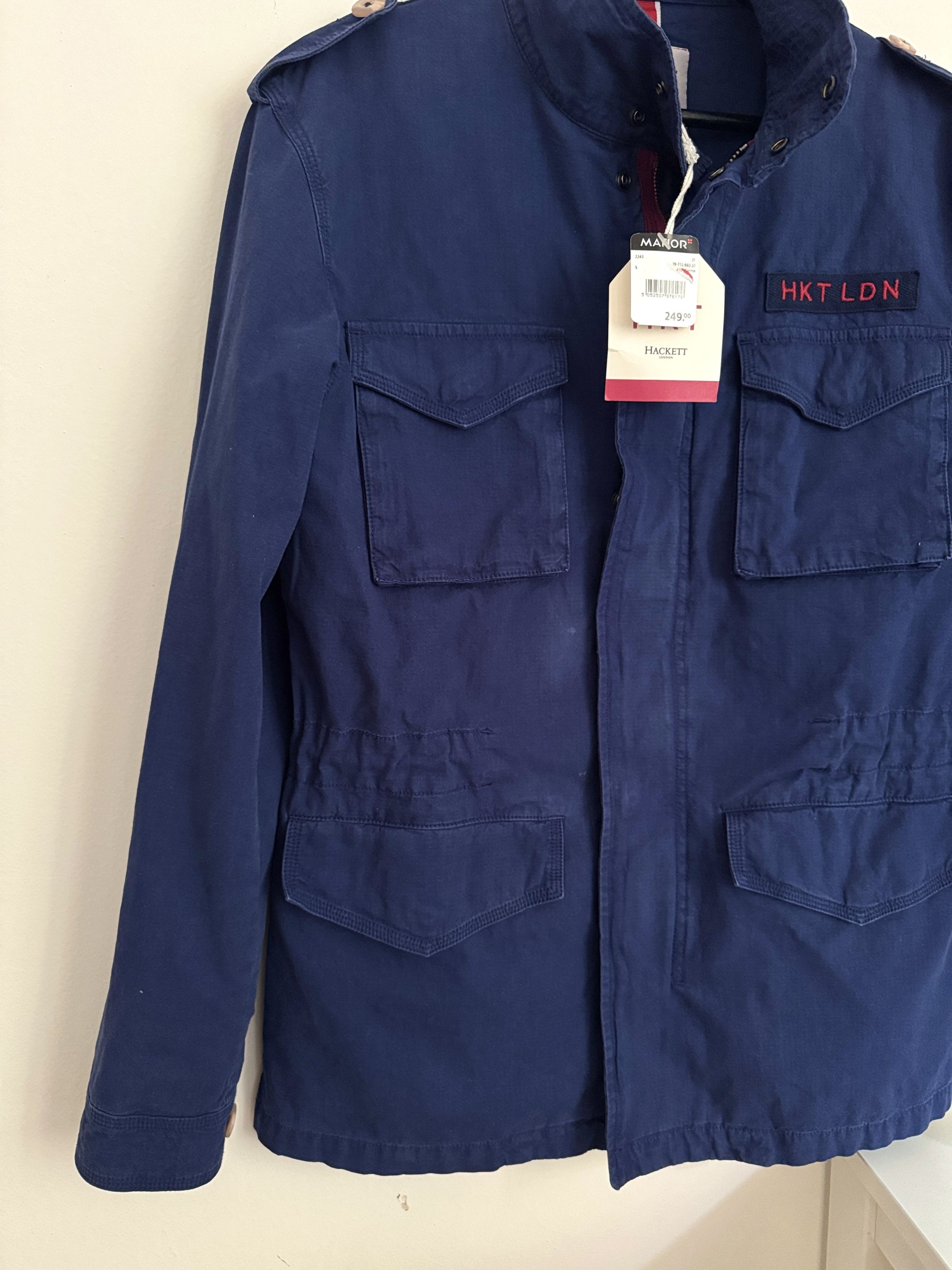 Hackett Hackett HKT London Cotton 4 Pocket Velo Jacket Navy S Size US S / EU 44-46 / 1 - 3 Thumbnail