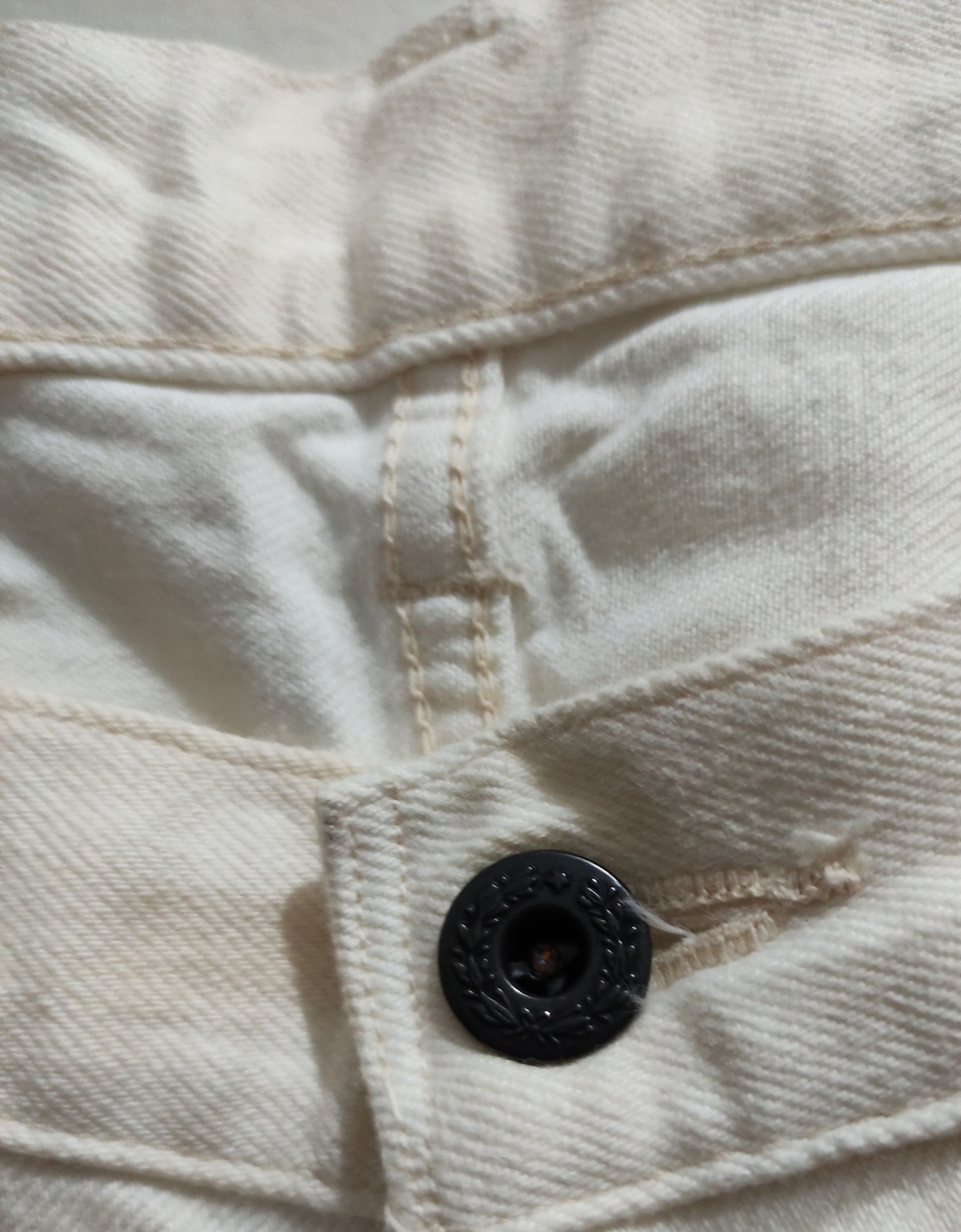 Japanese Brand × KURO Kuro Japan Diamante Buttonfly Redline White Denim Size US 32 / EU 48 - 17 Thumbnail