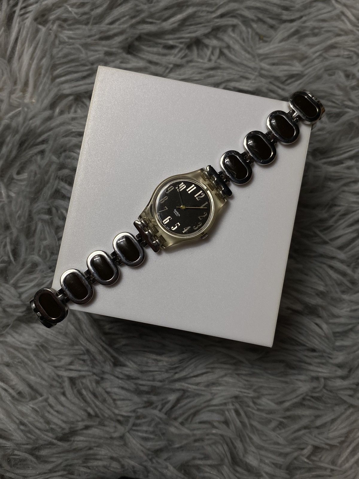 Jewelry × Swatch × Vintage Swatch Elegance Black Dial Quartz Japan Movement Size ONE SIZE - 2 Thumbnail