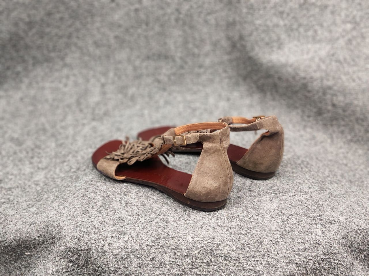 Chip & Pepper Chie Mihara Premium leather sandals without heels Shoes Size US 8.5 / IT 38.5 - 7 Thumbnail