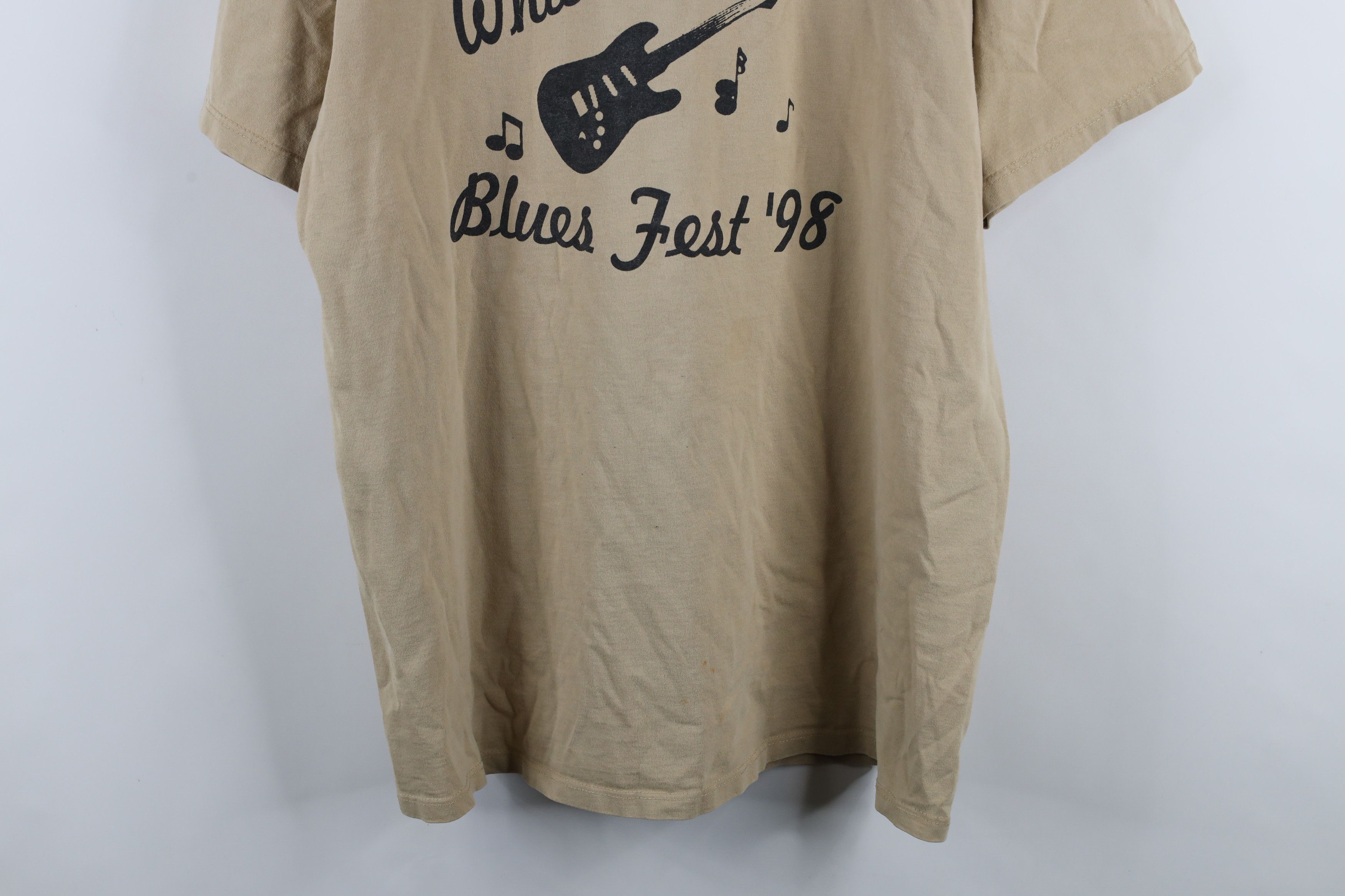 Vintage Vintage 90s White Brothers Blues Fest 1998 T-Shirt Beige Size US XL / EU 56 / 4 - 3 Thumbnail