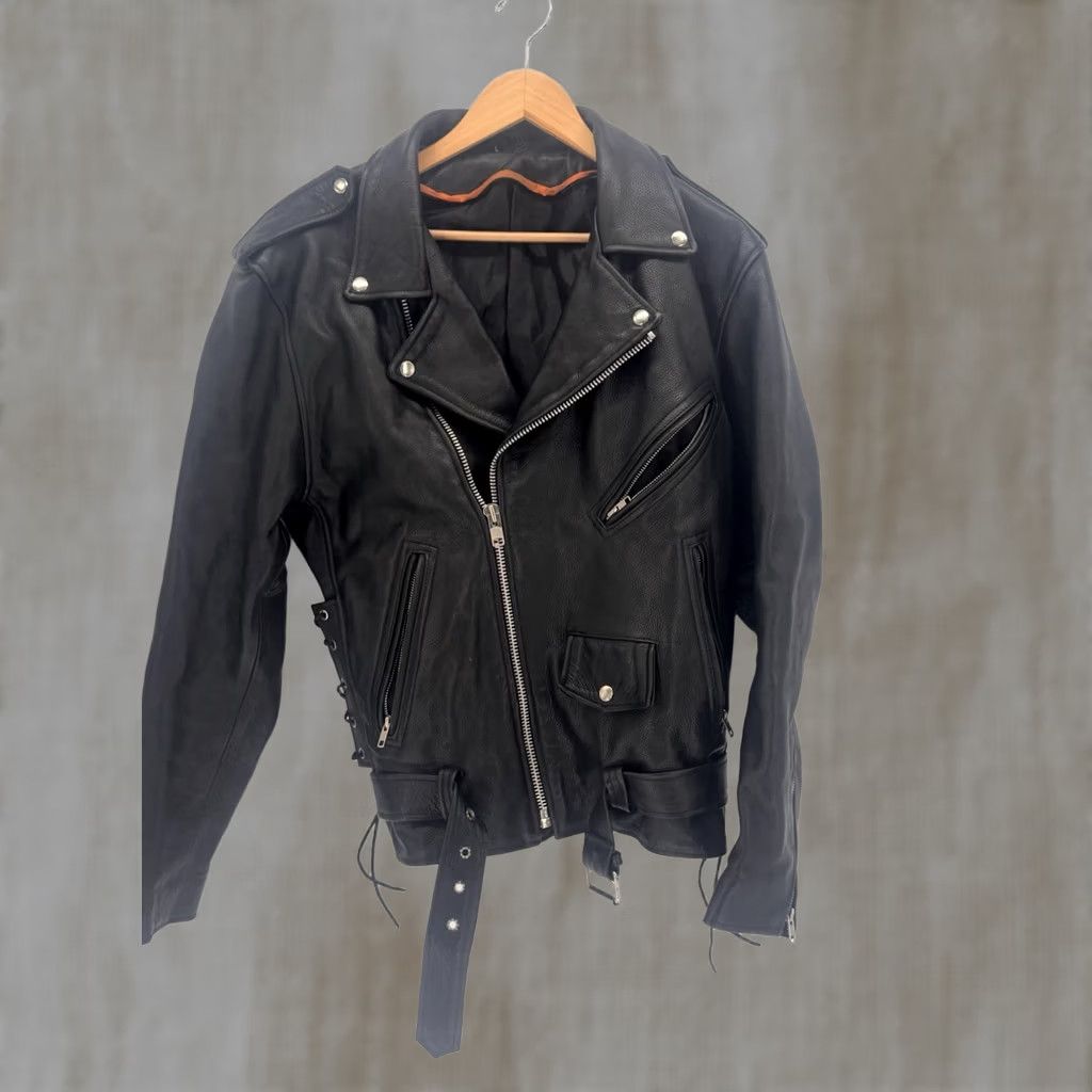 Gap × Vintage GAP Vintage Leather Jacket Zip Up | Grailed