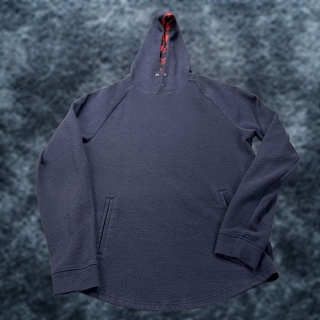 Vintage Swannies Golf Hoodie Mens Medium Blue Textured Knit Pullover Sweatshirt Solid Size US M / EU 48-50 / 2 - 1 Thumbnail
