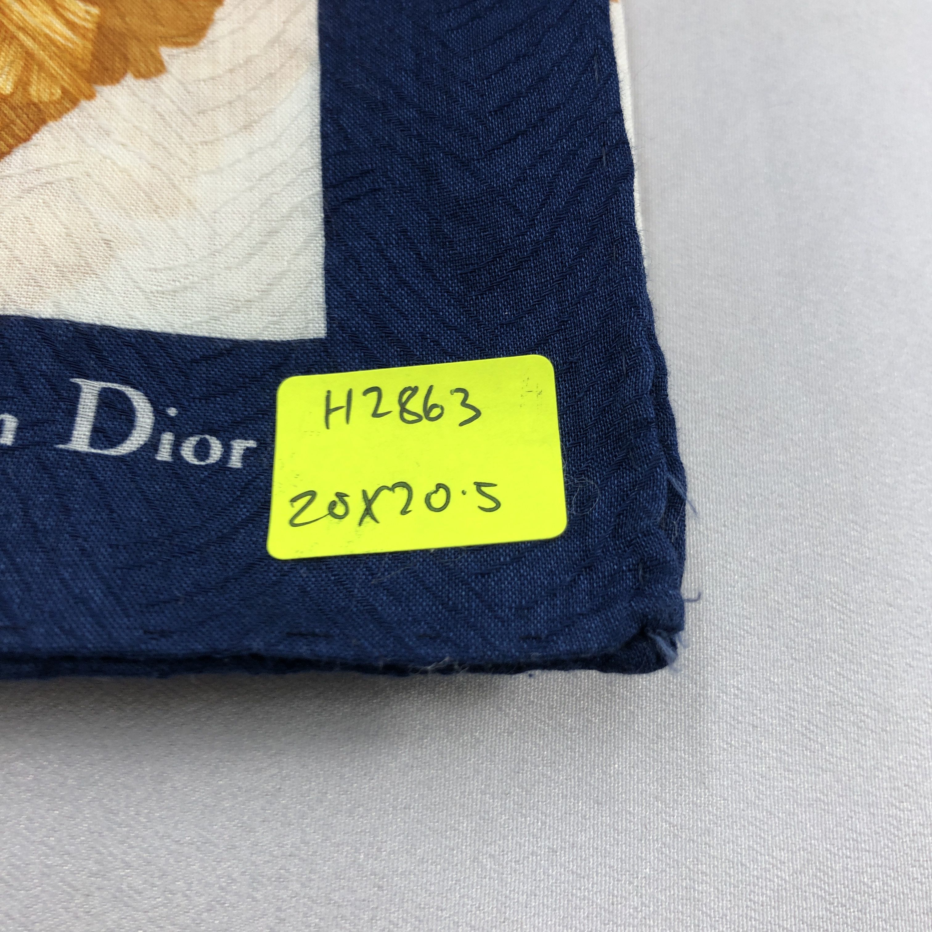 Christian Dior Monsieur Christian Dior Handkerchief Neckerchief Bandana H2863 Size ONE SIZE - 7 Thumbnail