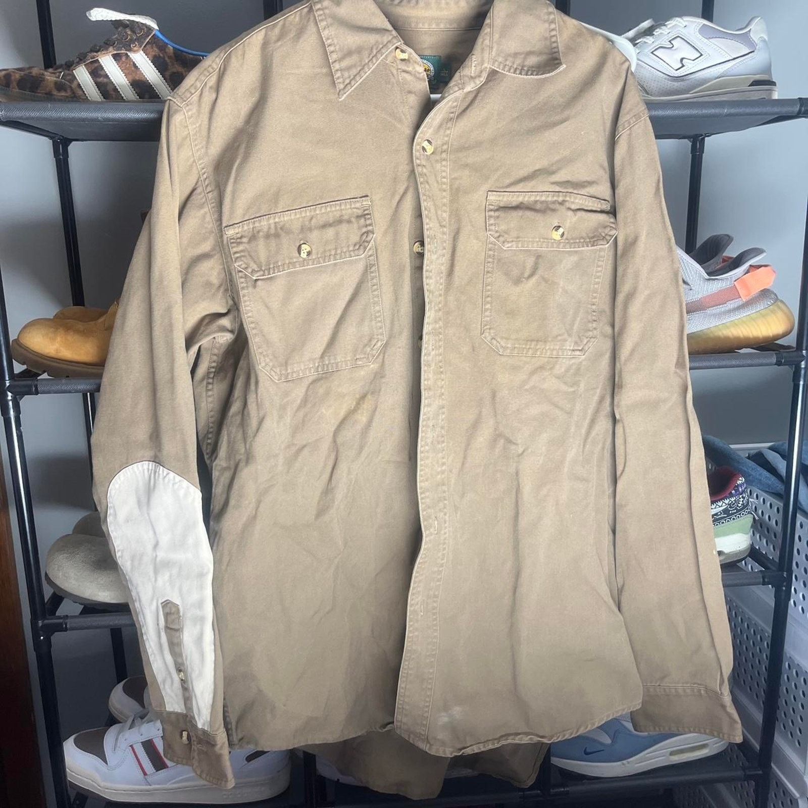 Cabelas Cabelas tan hunting button up shirt Size US L / EU 52-54 / 3 - 1 Thumbnail