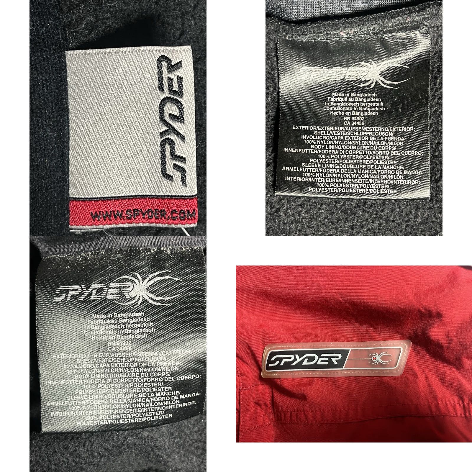 Spyder VINTAGE Spyder 2 in 1 Jacket Lined Fleece Red Snowboard Windbreaker Full Zip Men Small Size US S / EU 44-46 / 1 - 9 Thumbnail