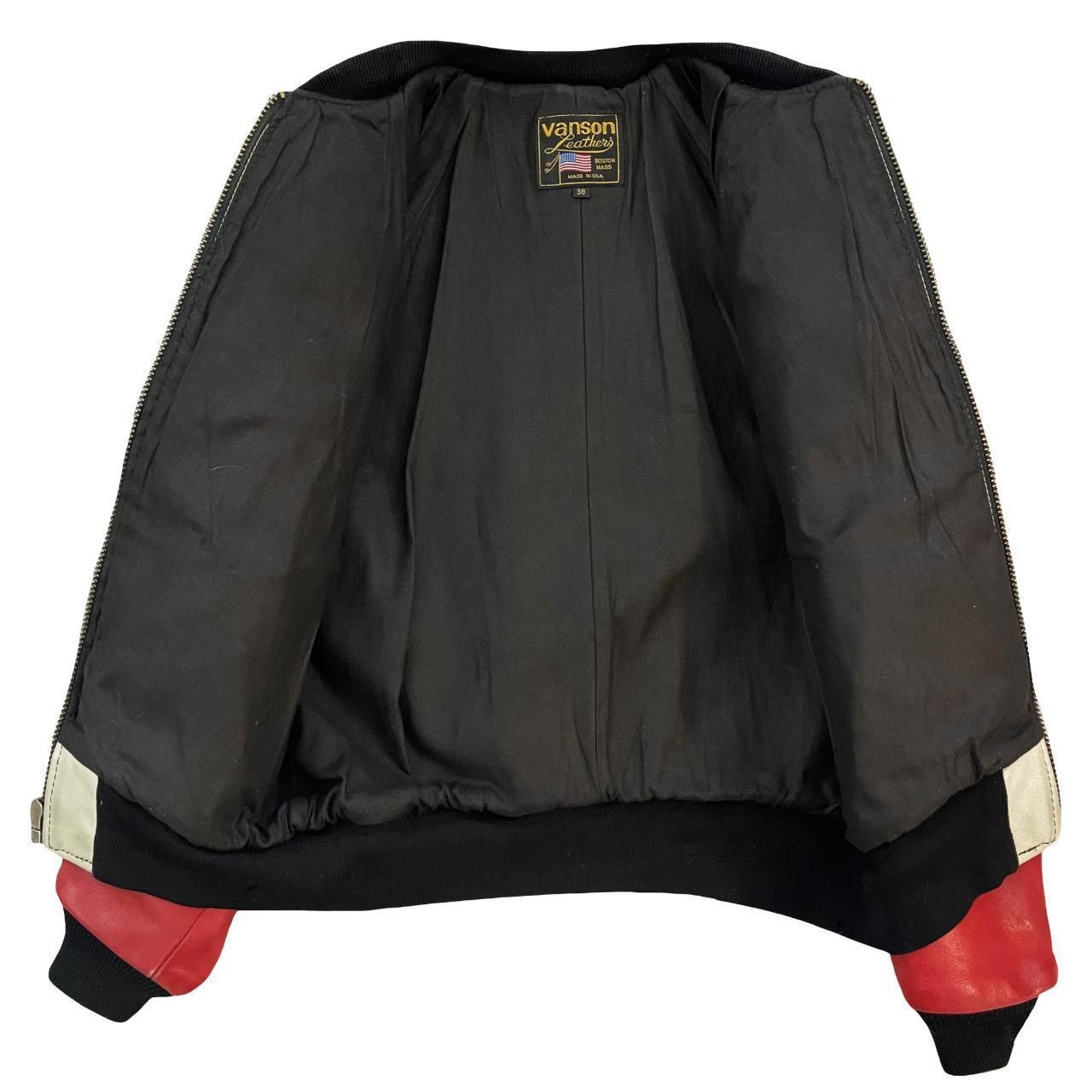 Vanson Leathers Vanson Leathers Race Team Leather Bomber Jacket Size US S / EU 44-46 / 1 - 8 Thumbnail