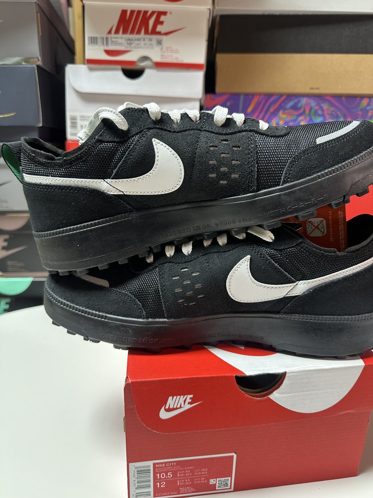 Nike *New Size 10.5 US MEN. Nike C1TY Black Summit/ White. Size US 10.5 / EU 43-44 - 3 Thumbnail