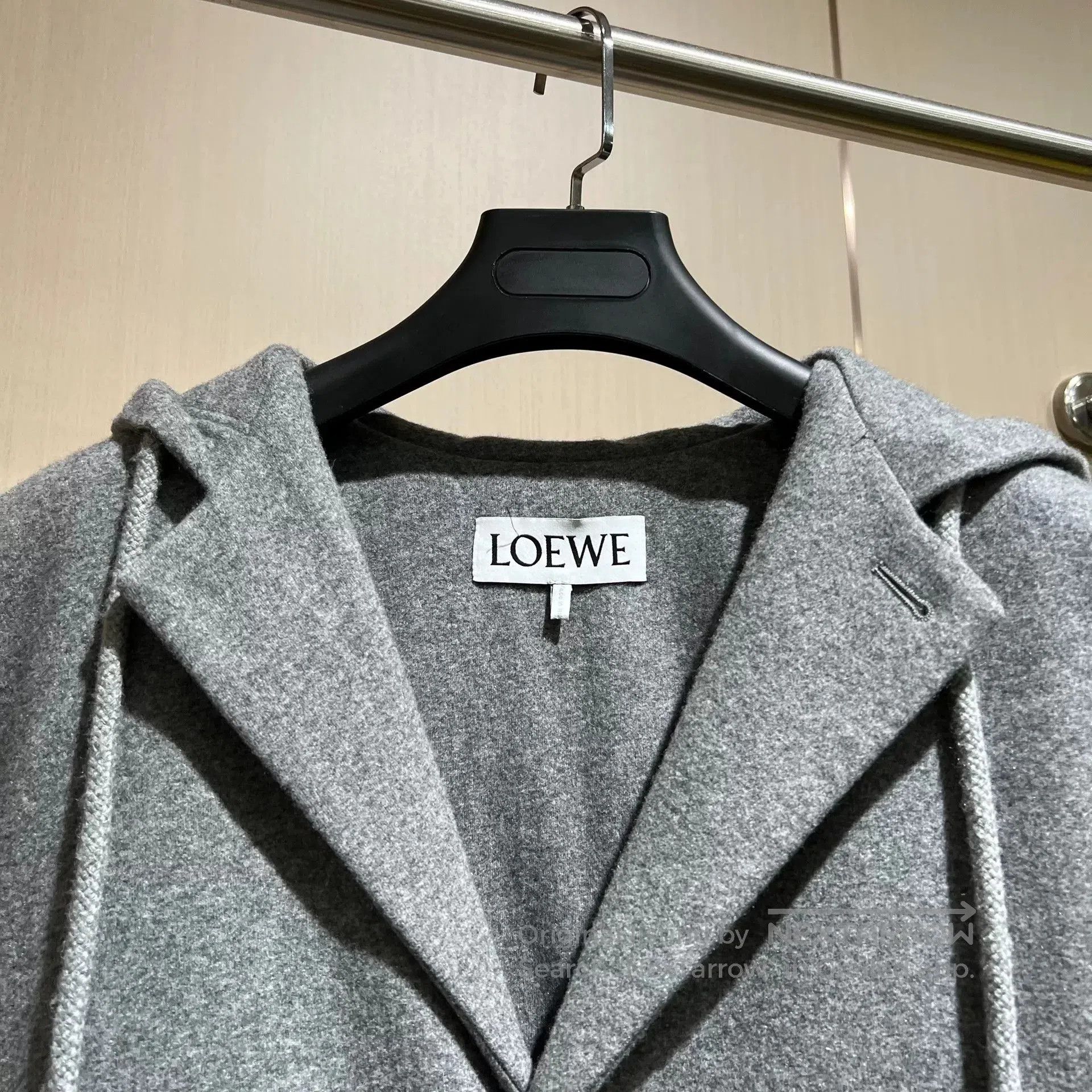 Loewe gray wool blend hooded jacket. Size US L / EU 52-54 / 3 - 2 Thumbnail
