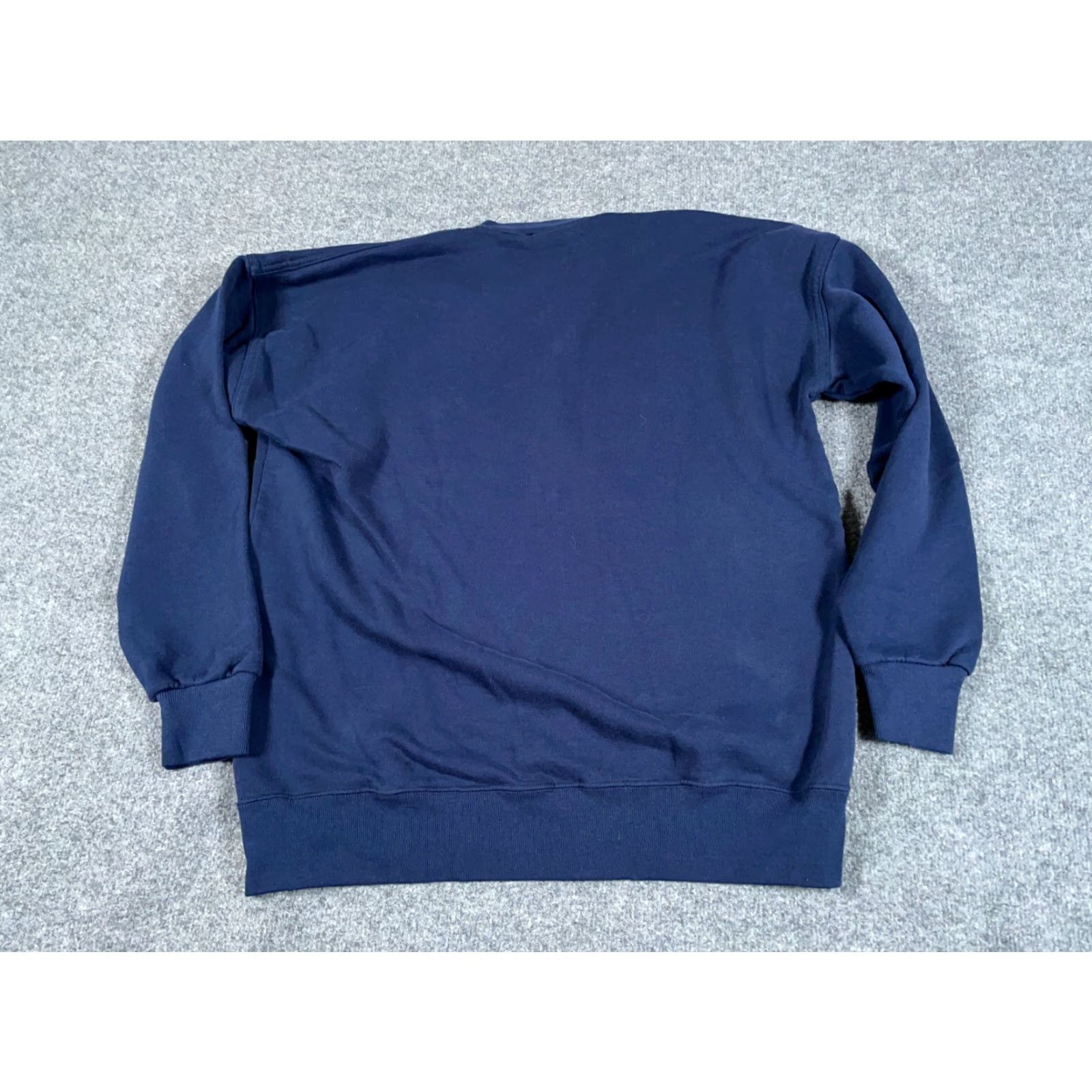 Vintage VTG 90s USA Baseball Sweatshirt Adult Large XL Blue Big Print Retro Sports Mens Size US L / EU 52-54 / 3 - 2 Thumbnail