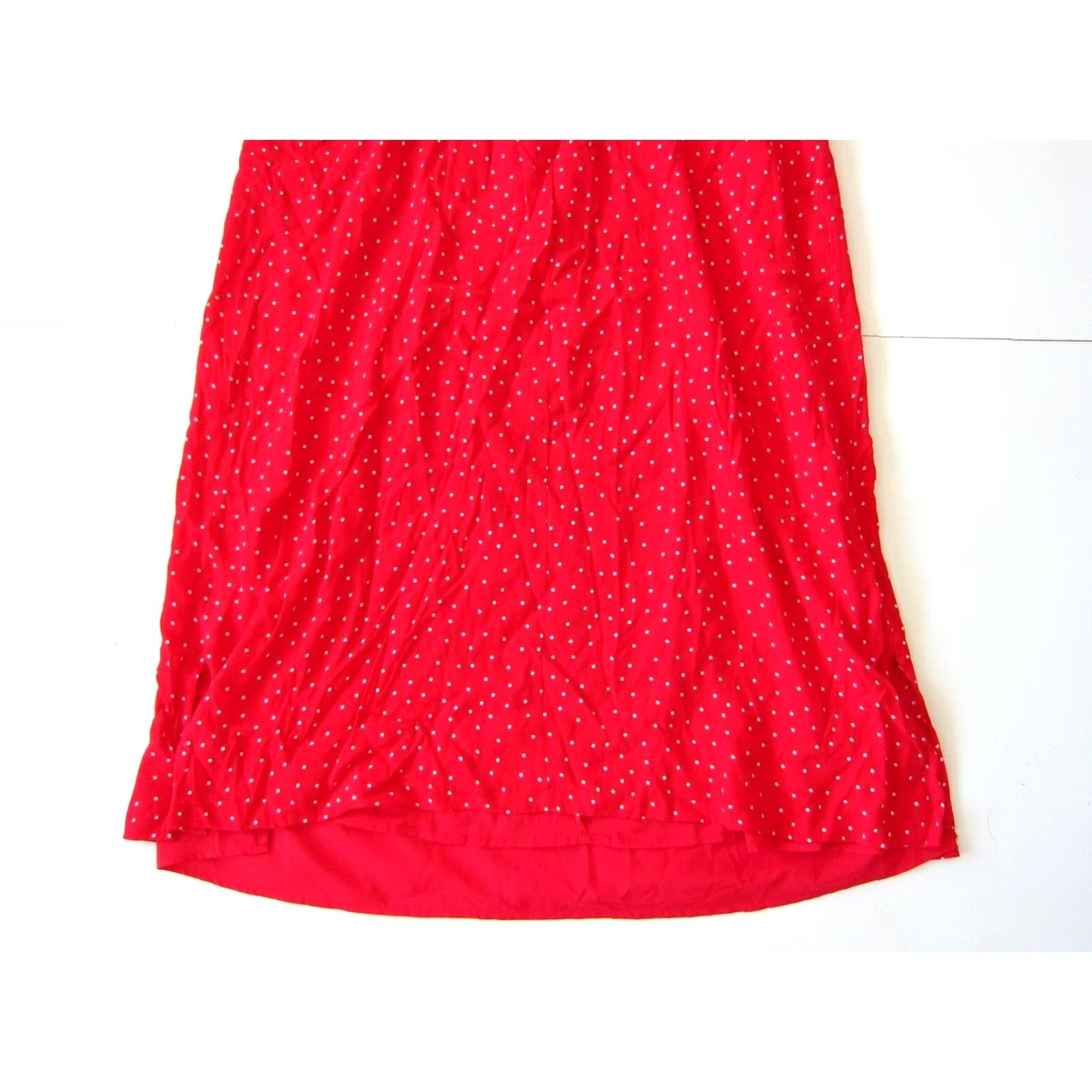 Gap Gap 100% Rayon Red White Polka Dot Spaghetti Strap Tunic Tank Sun Slip Dress XL Size XL / US 12-14 / IT 48-50 - 7 Thumbnail
