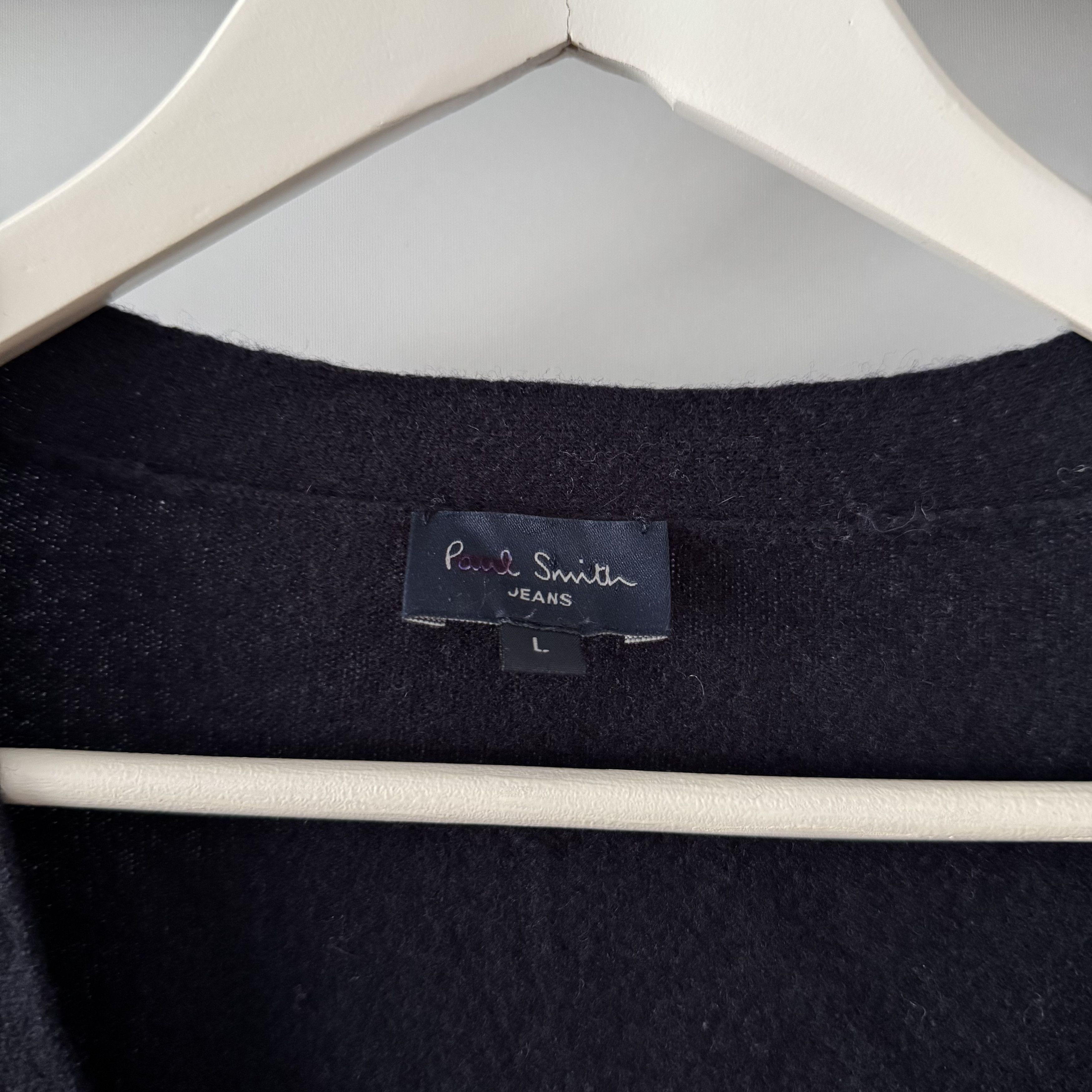 Paul Smith Men's Paul Smith Jeans Wool Button Cardigan Navy Blue Size L Size US L / EU 52-54 / 3 - 5 Thumbnail