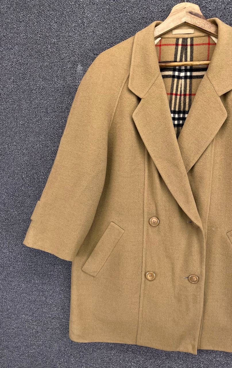 Burberry × Vintage Vintage 90s Burberry Double Breasted Wool Jacket Size US M / EU 48-50 / 2 - 4 Thumbnail