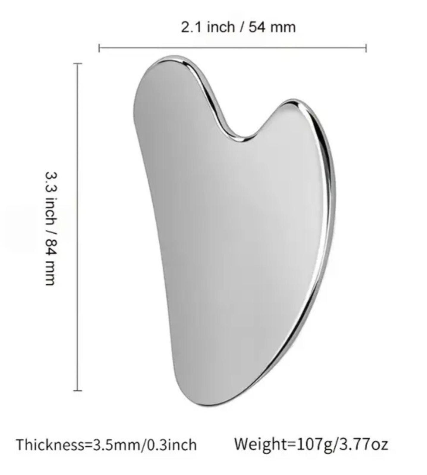 The Unbranded Brand Guasha (Facial Tool)-(Silver)-(New)-$15.00 Size ONE SIZE - 6 Thumbnail