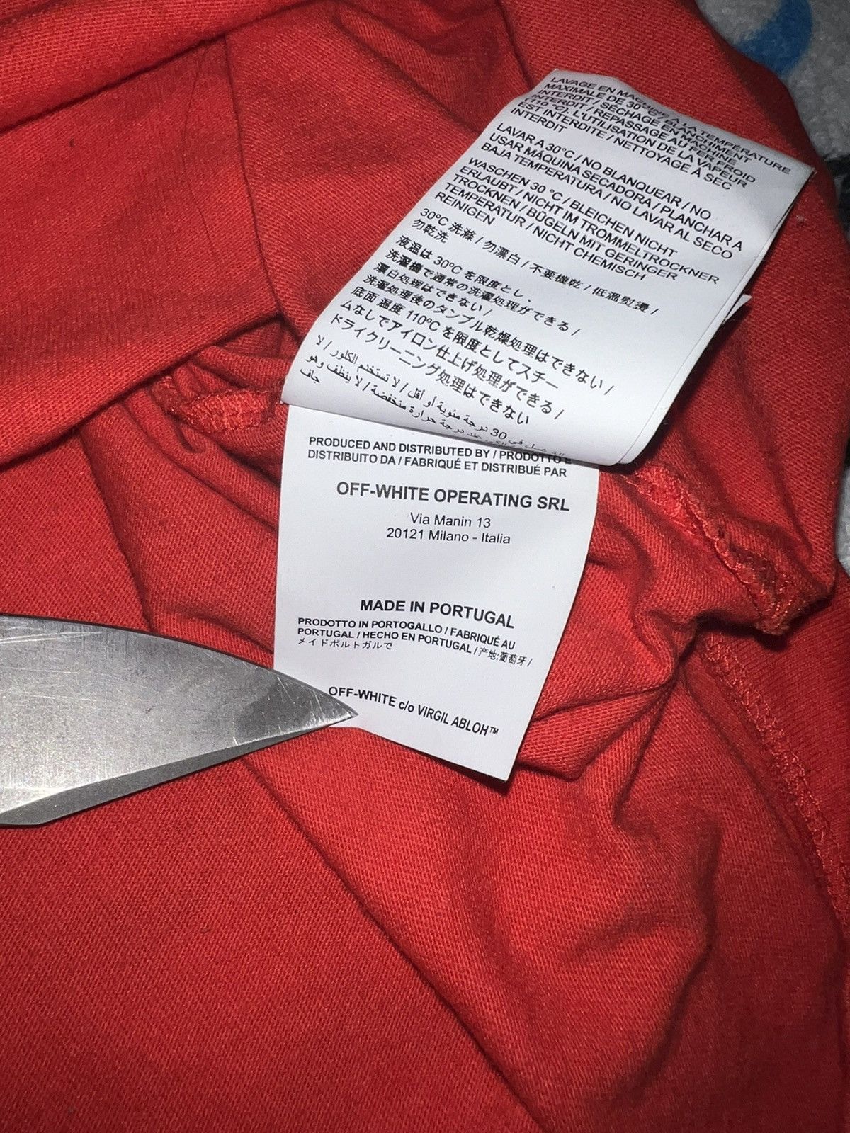 Off-White Off-White Red Bernini Short Sleeve T-Shirt Size US S / EU 44-46 / 1 - 7 Thumbnail
