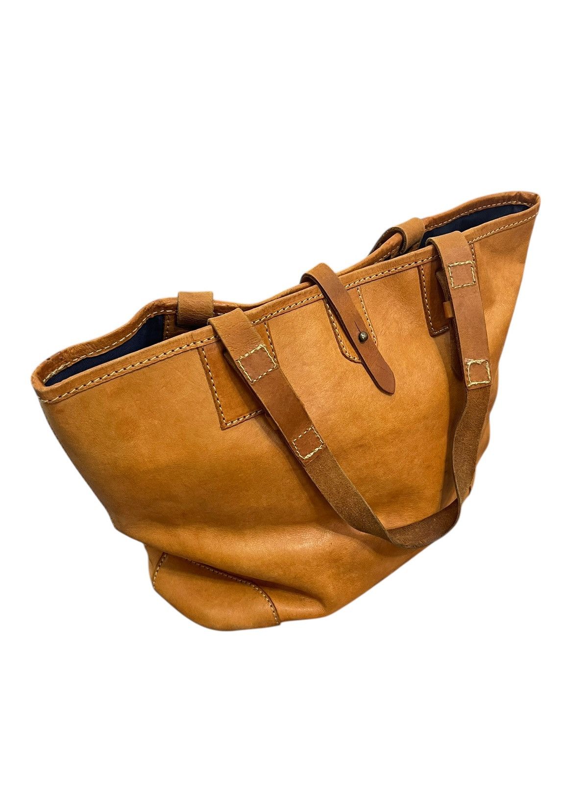 Genuine Leather Full Leather Beauty Patina Peaks Peak Japan Tote Bag 2🟩1 Size ONE SIZE - 4 Thumbnail