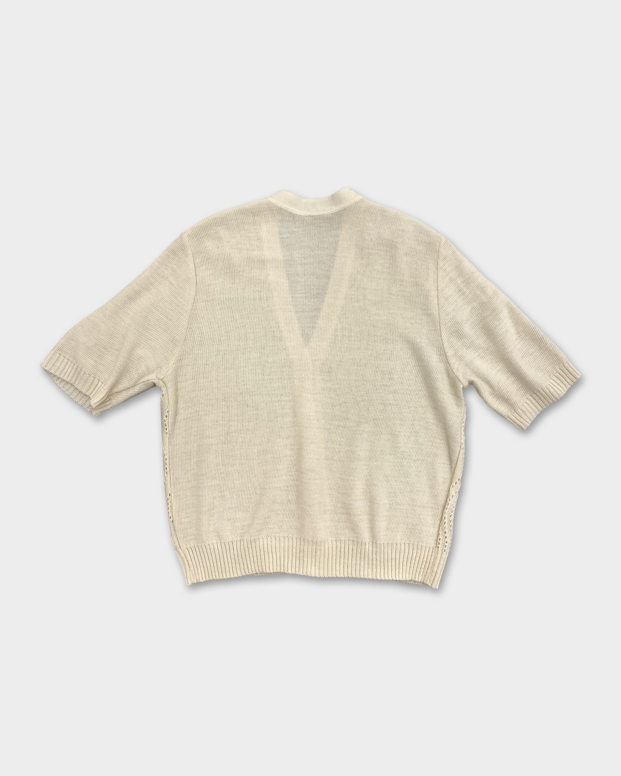 Vintage 1960s Knit Cardigan Size L / US 10 / IT 46 - 2 Thumbnail
