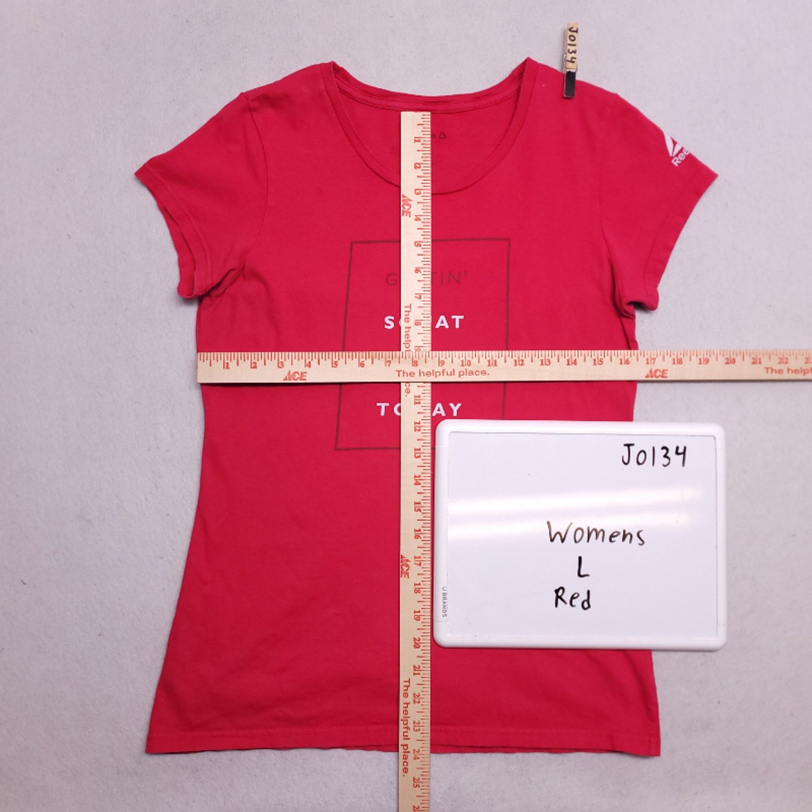 Reebok Reebok Motivational Graphic T-Shirt Womens Size L Large Red Size L / US 10 / IT 46 - 7 Thumbnail
