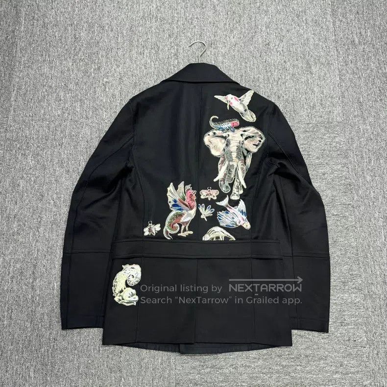 Valentino Animal embroidered suit
