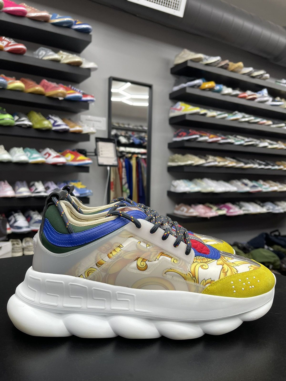Versace Size 10US/43EU - Versace Chain Reactions Multi Color Size US 10 / EU 43 - 1 Thumbnail