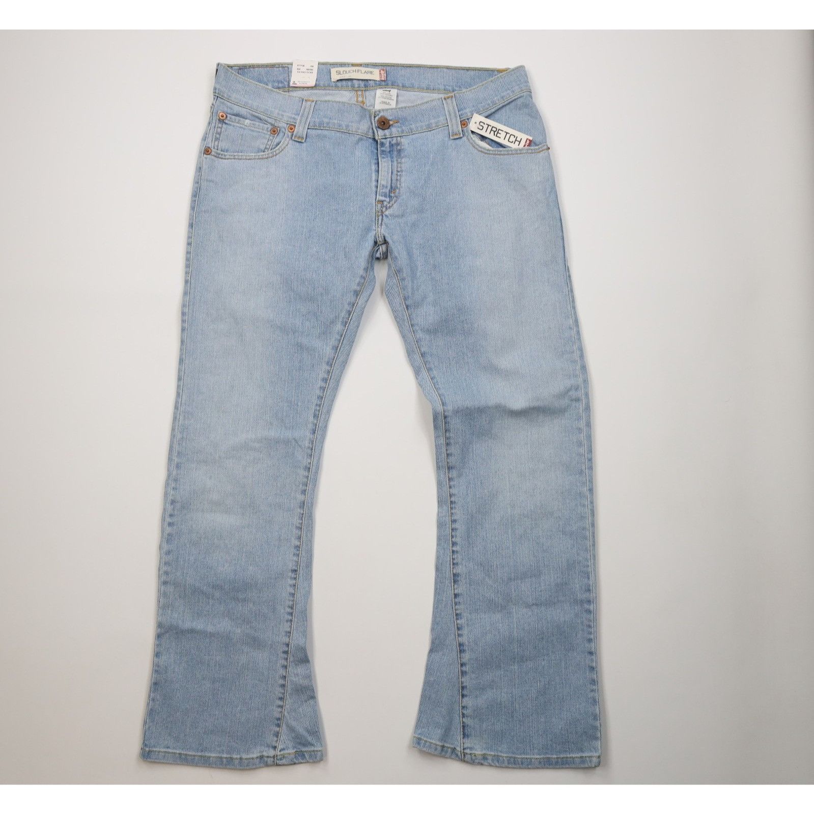 Deadstock Vintage Y2K Levis 527 Babydoll Slouch Flare Jeans